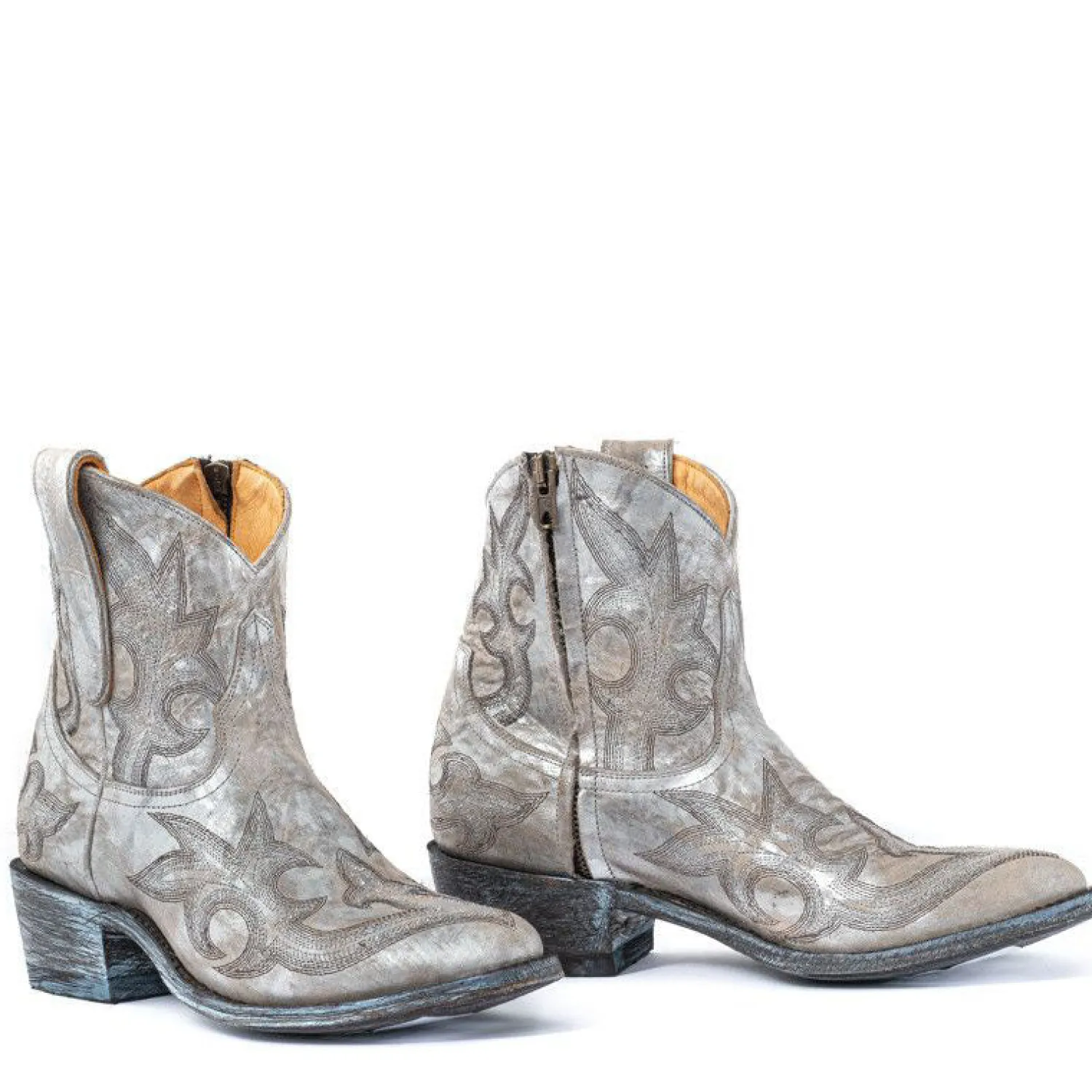 MEXICANA Agave Nacar Boots In Silver