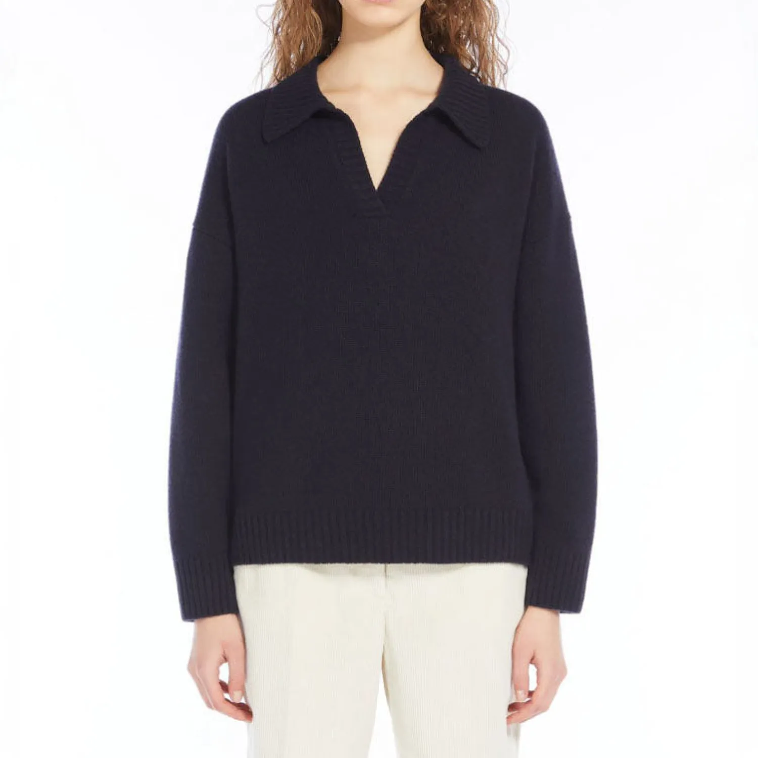 WEEKEND MAXMARA Agre Wool Jumper In Navy