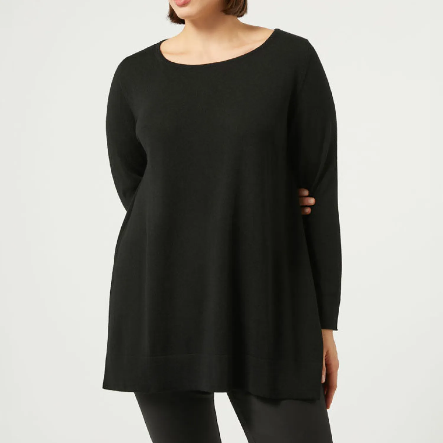 MARINA RINALDI Aly Wool Jumper In Black