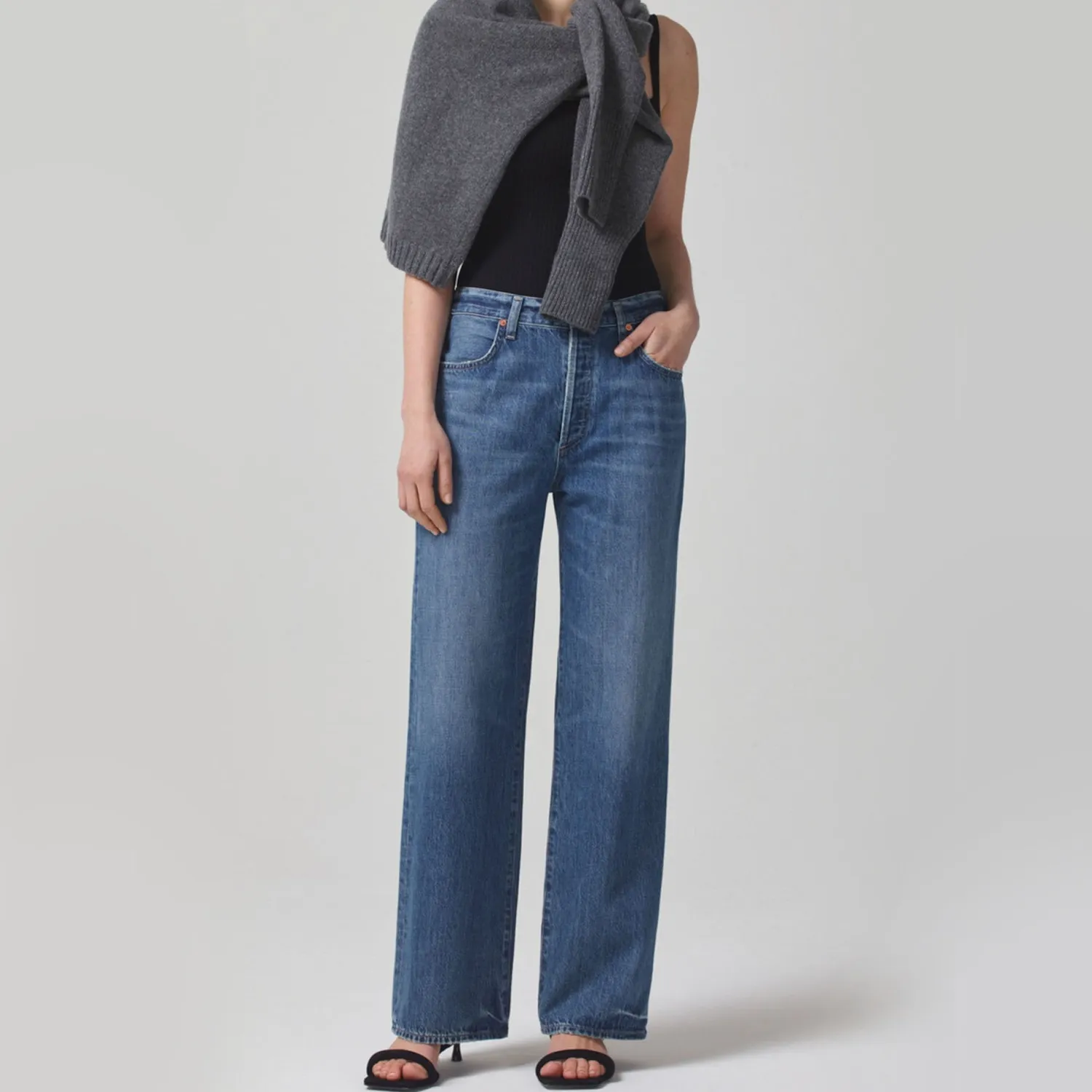 CITIZENS OF HUMANITY Annina 33 High Rise Wide Leg Jeans In Starsign