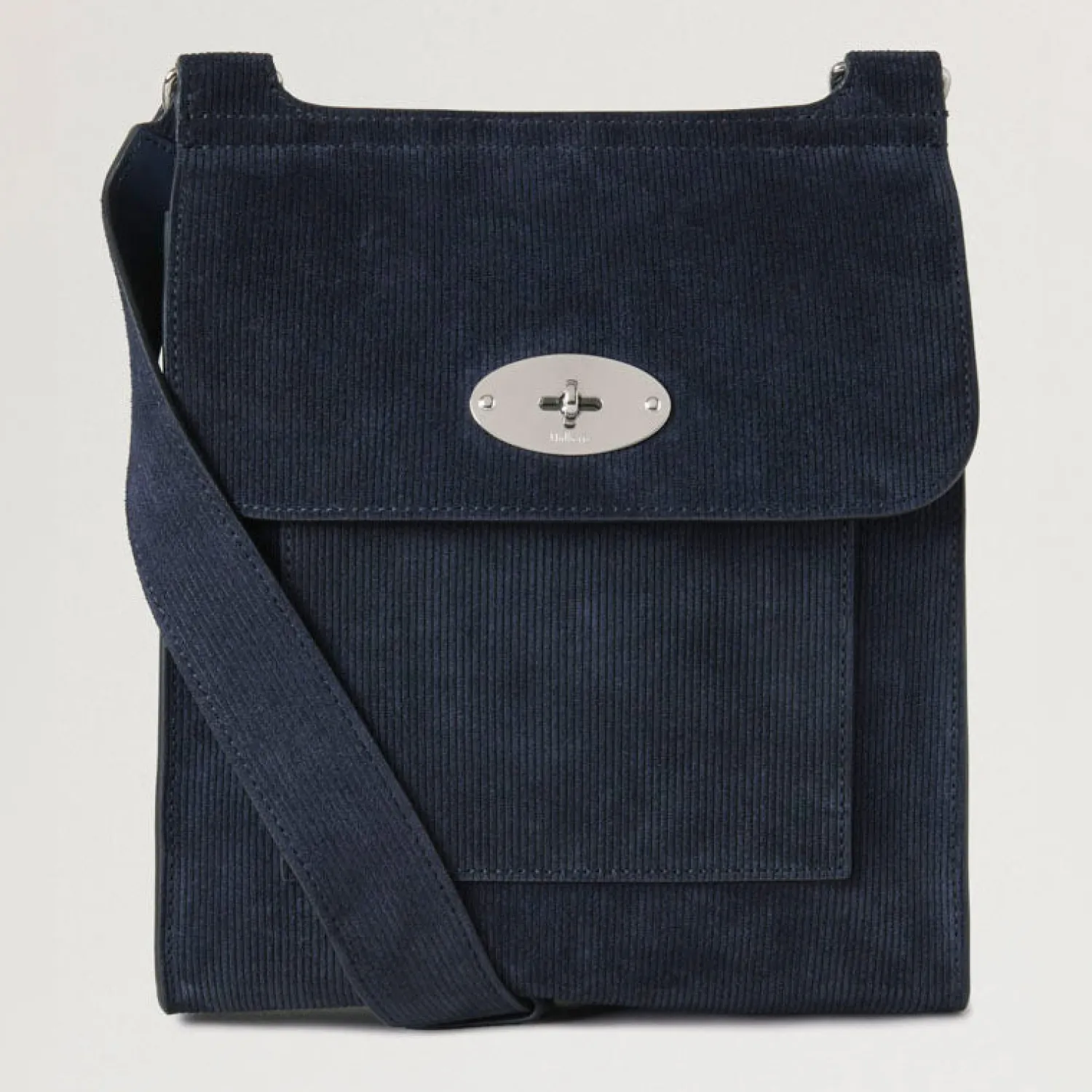 MULBERRY Antony N Cord Suede Bag In Night Sky