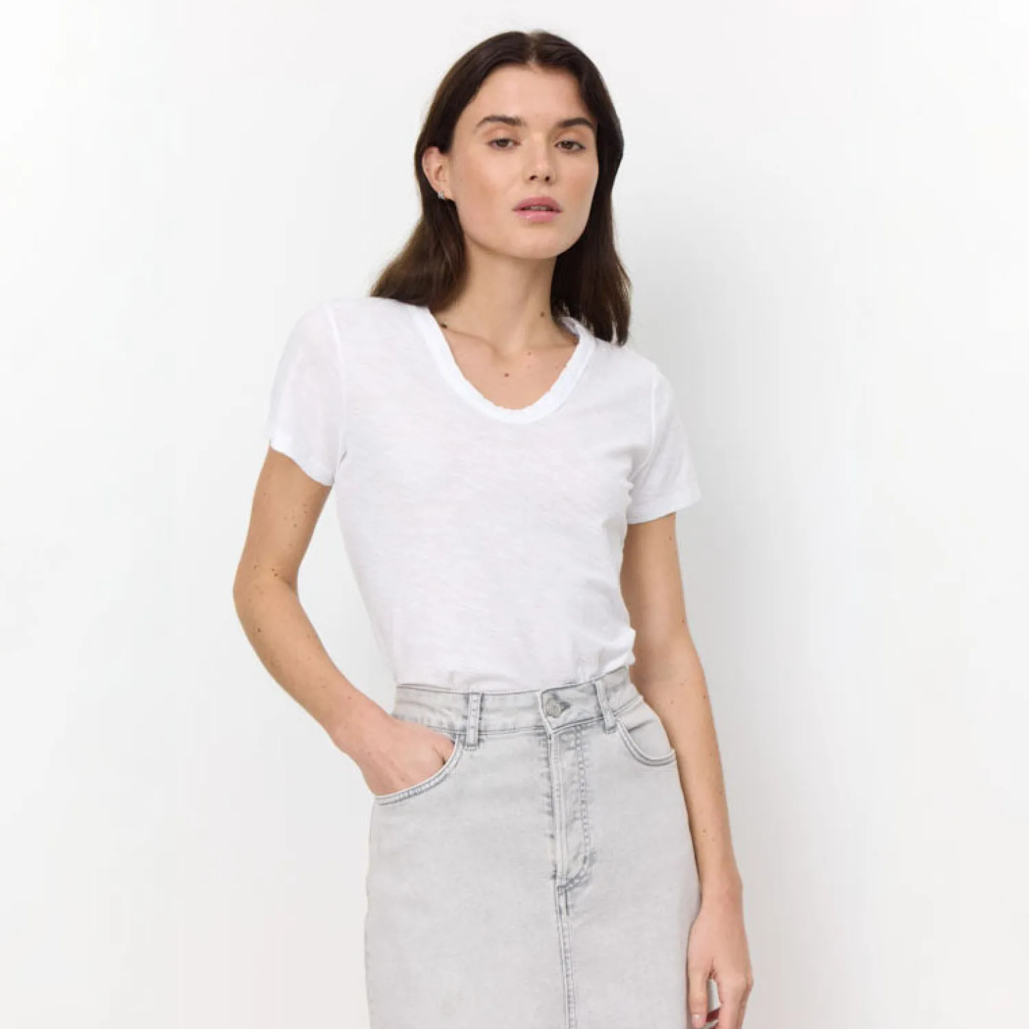 LEVETE ROOM Any 2 S/S T Shirt In White