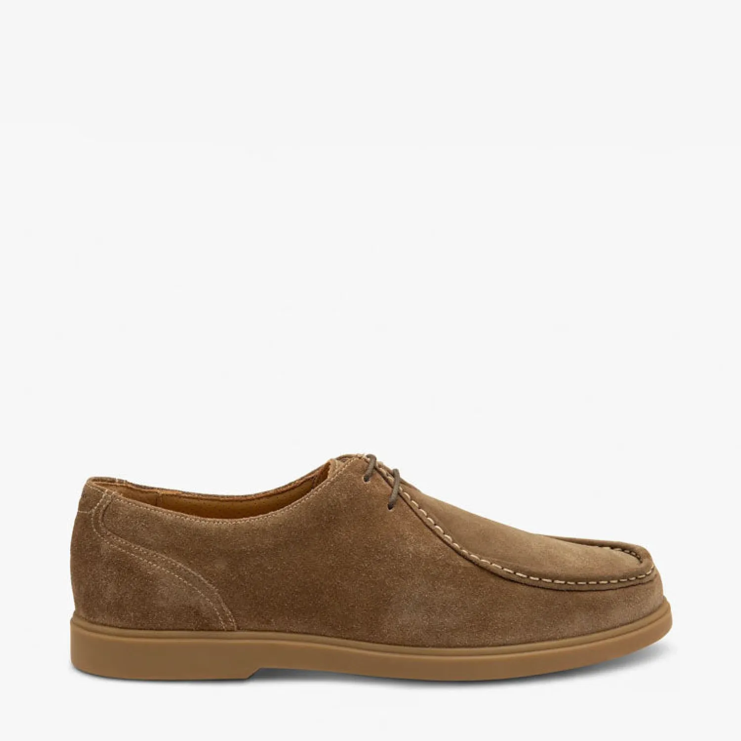 LOAKE Arezzo Suede Apron Tie Shoes In Flint