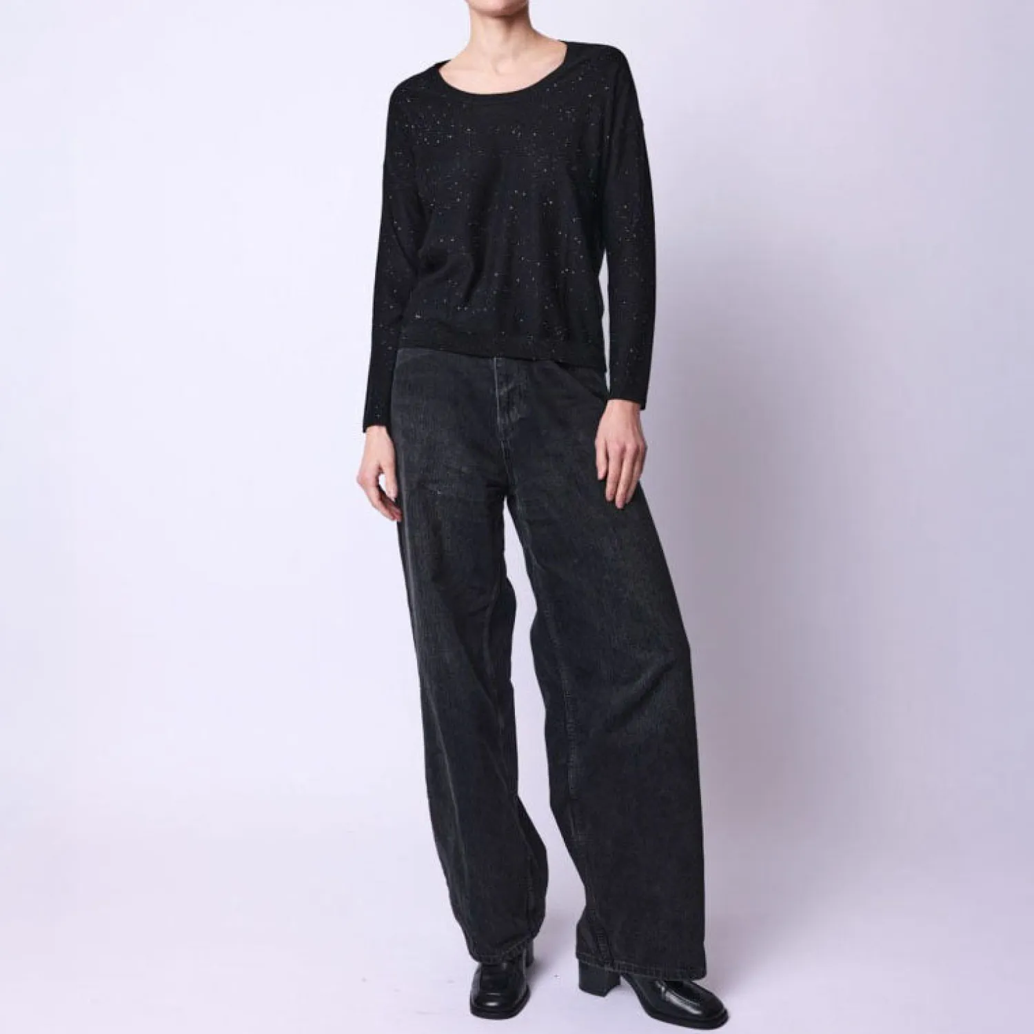 BERENICE Arsene Sparkle Jumper In Black Forest