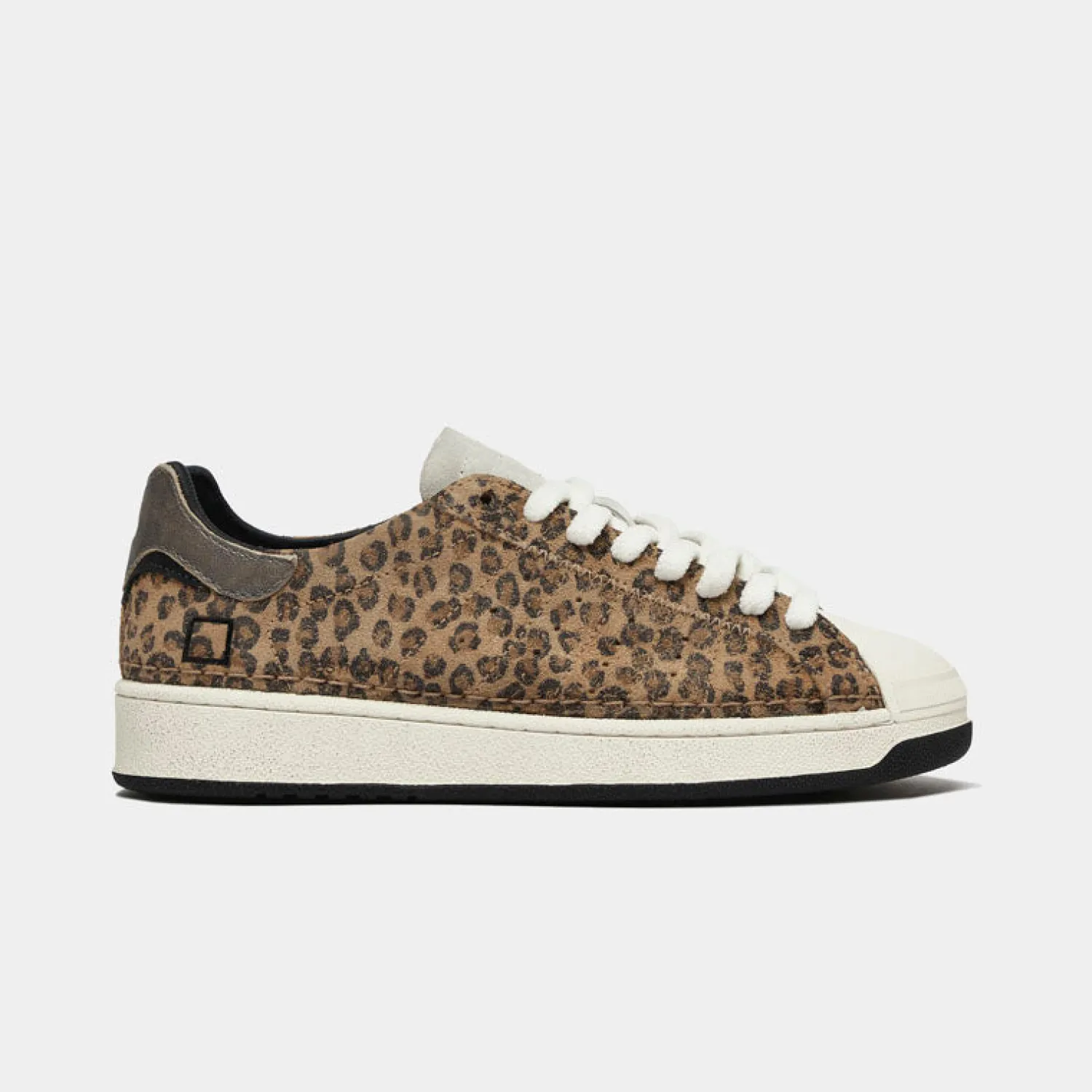 D.A.T.E Base Mixed Sneakers In Leopard