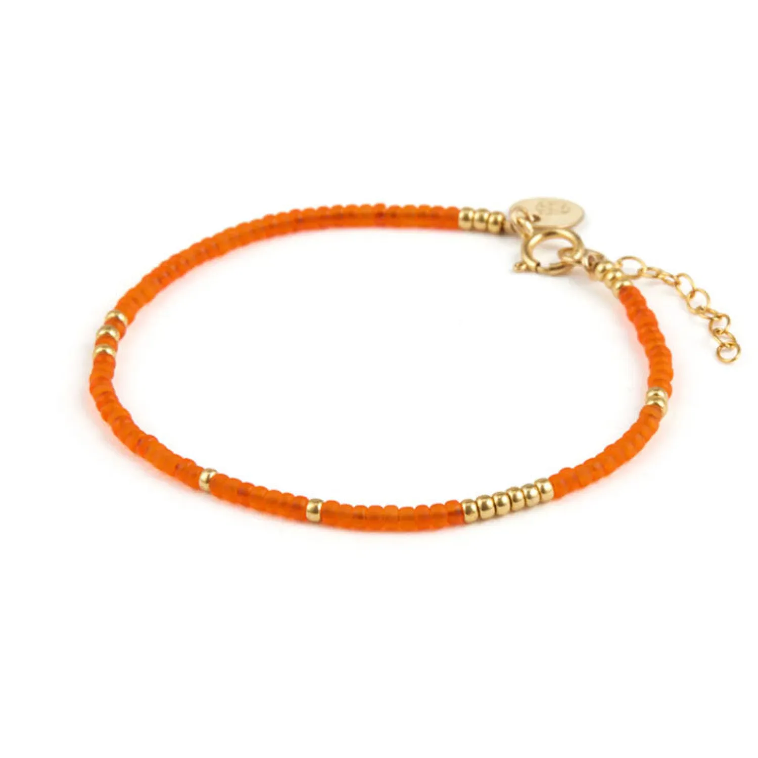 WANDERLUST LIFE Beaded Bracelet In Tangiers Orange