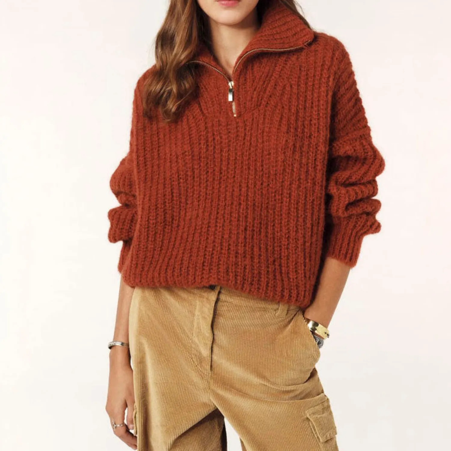 BA&SH Beltane Jumper In Brown