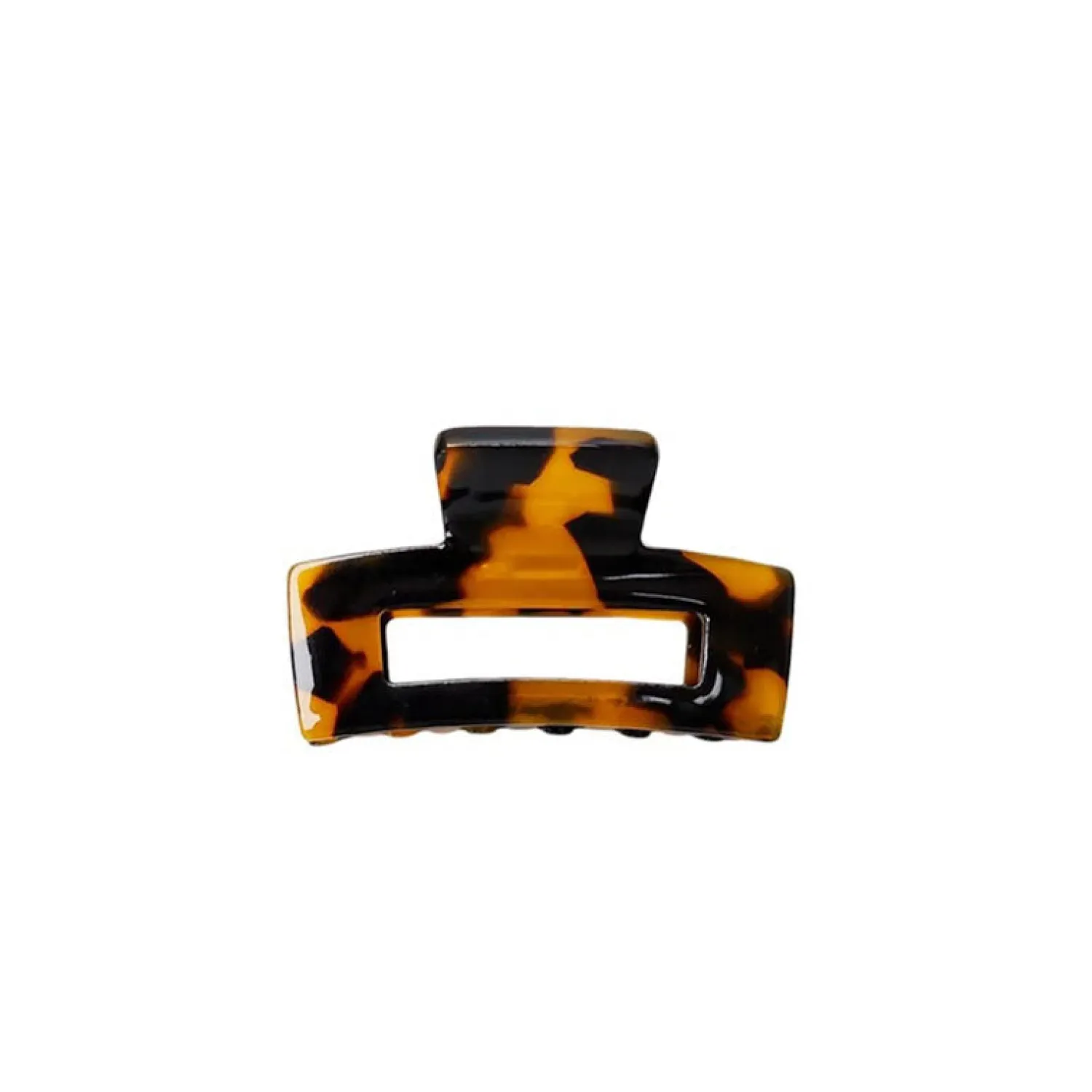 BLACK COLOUR Berlin Small Hair Claw In Dark Tortoise