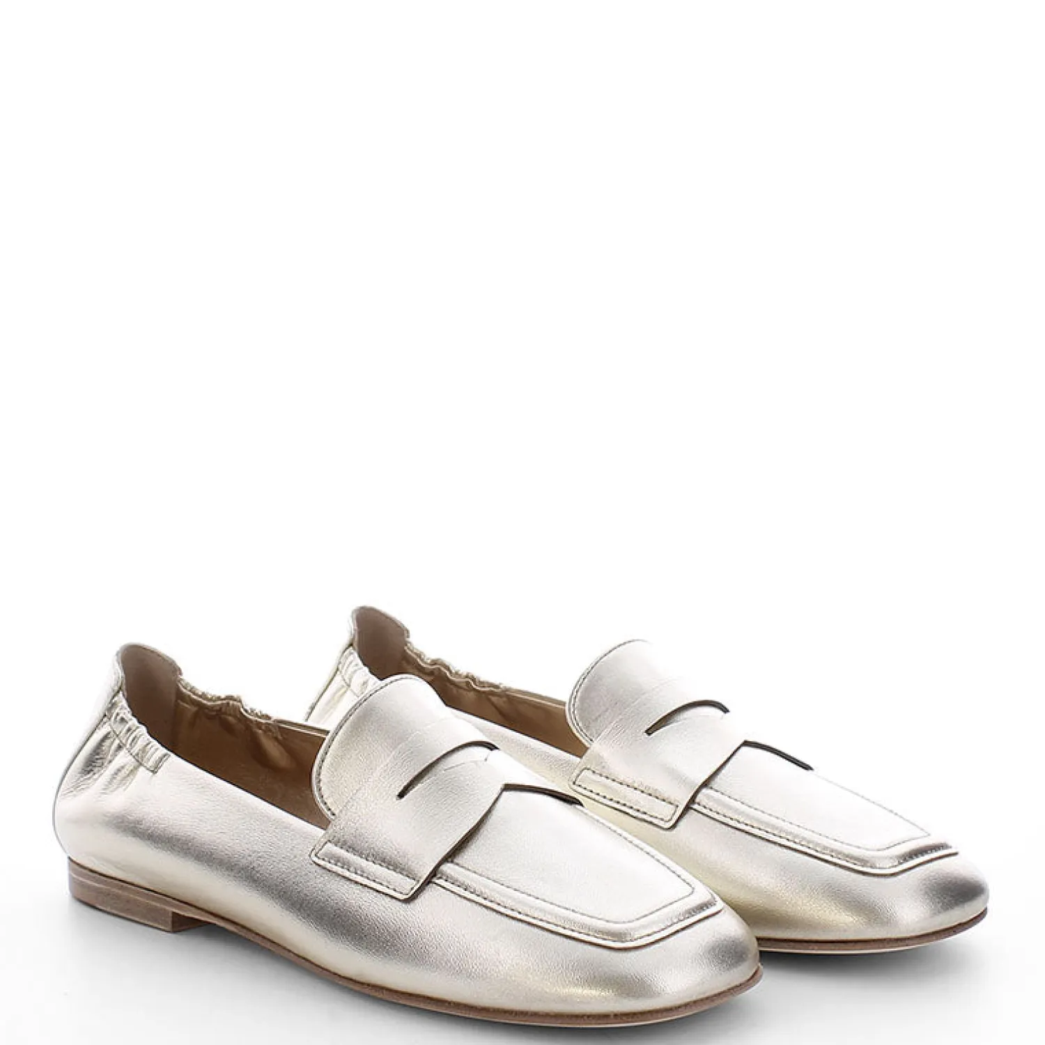 KENNEL & SCHMENGER Blair Nappa Loafers In Gold