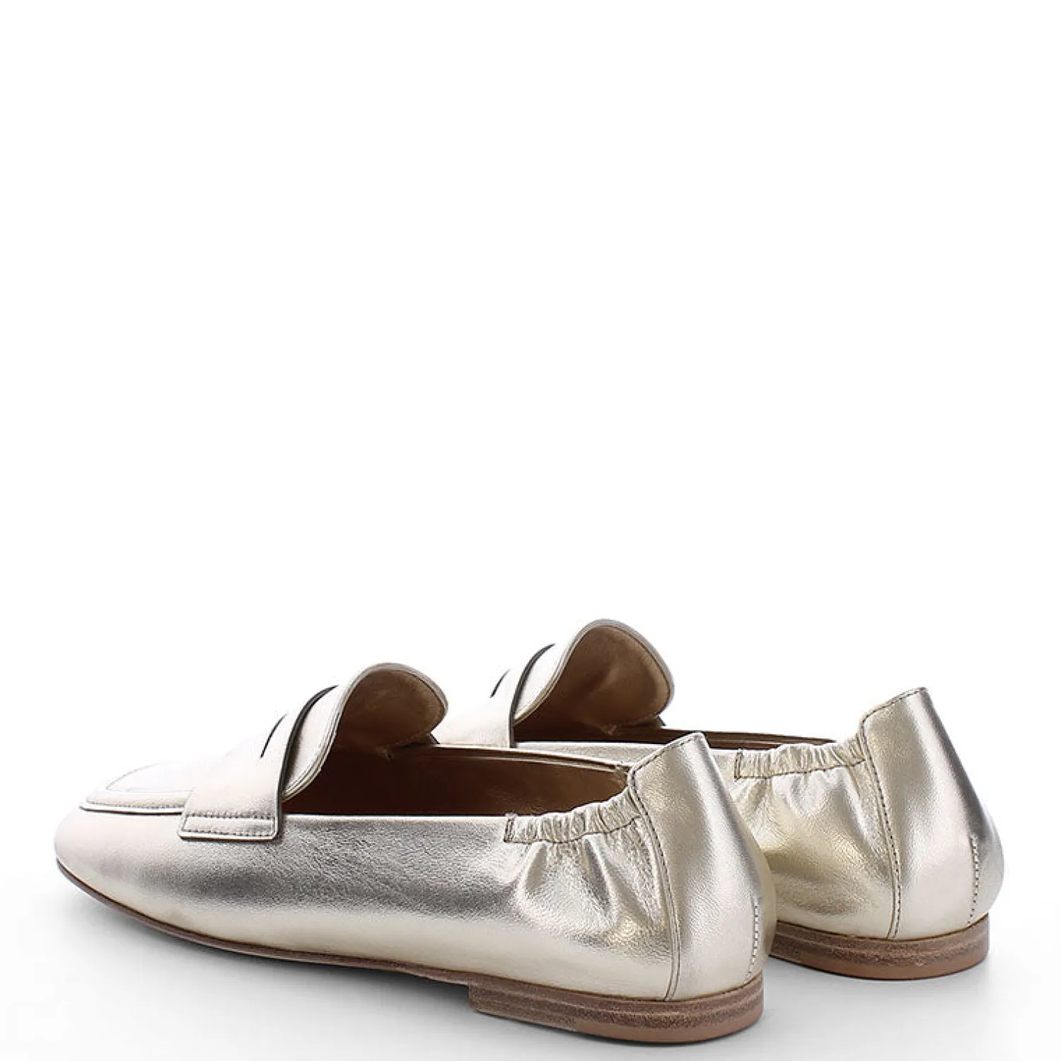 KENNEL & SCHMENGER Blair Nappa Loafers In Gold