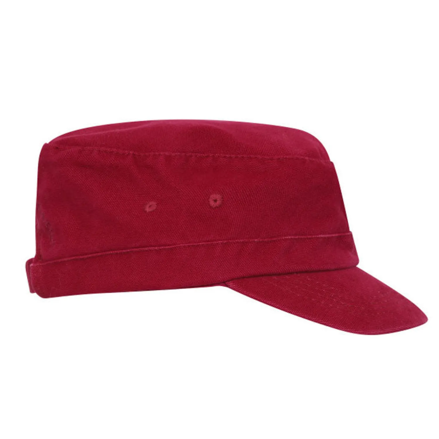 MOUSQUETON Brieu Cotton Cap In Chilli Red