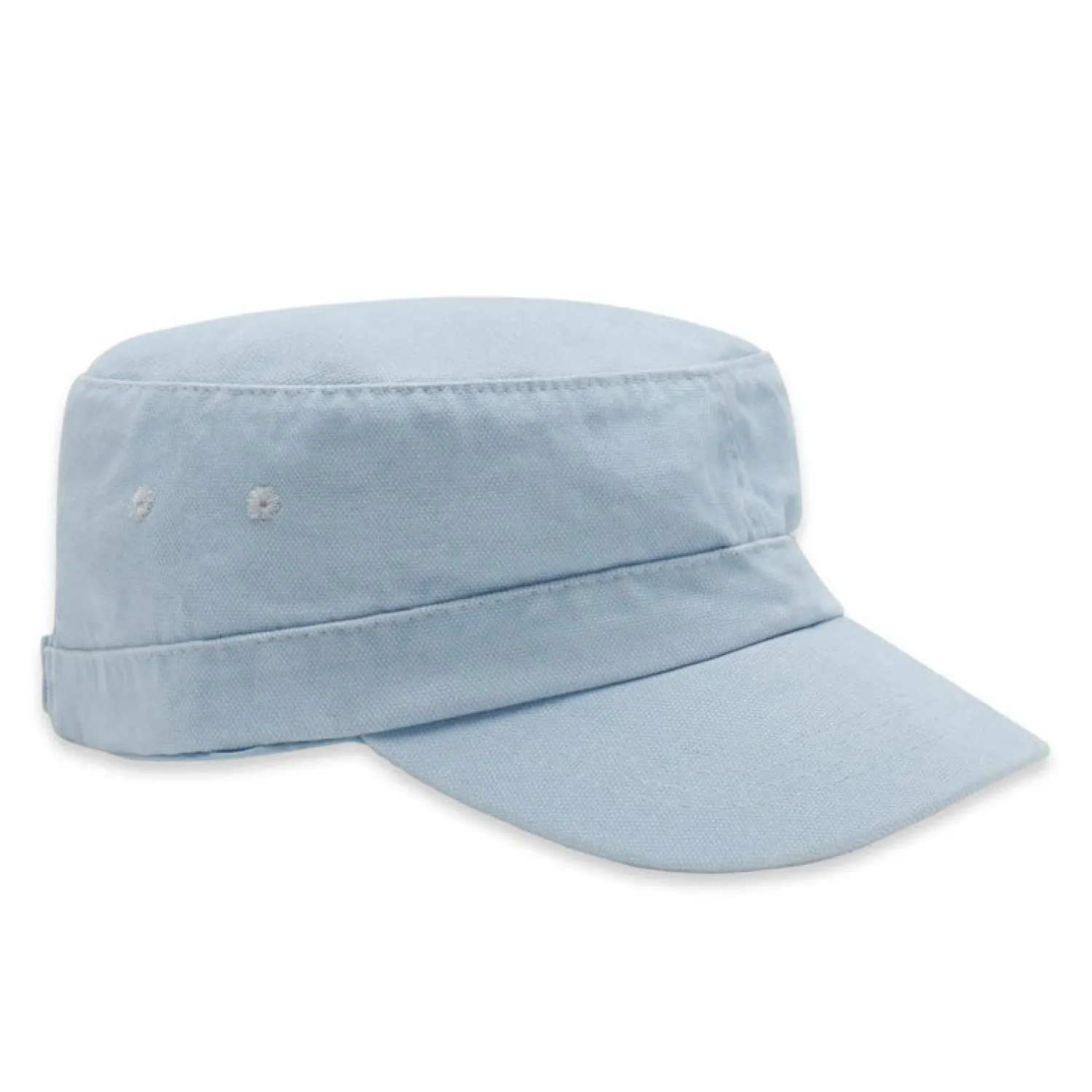 MOUSQUETON Brieu Cotton Cap In Pale Blue