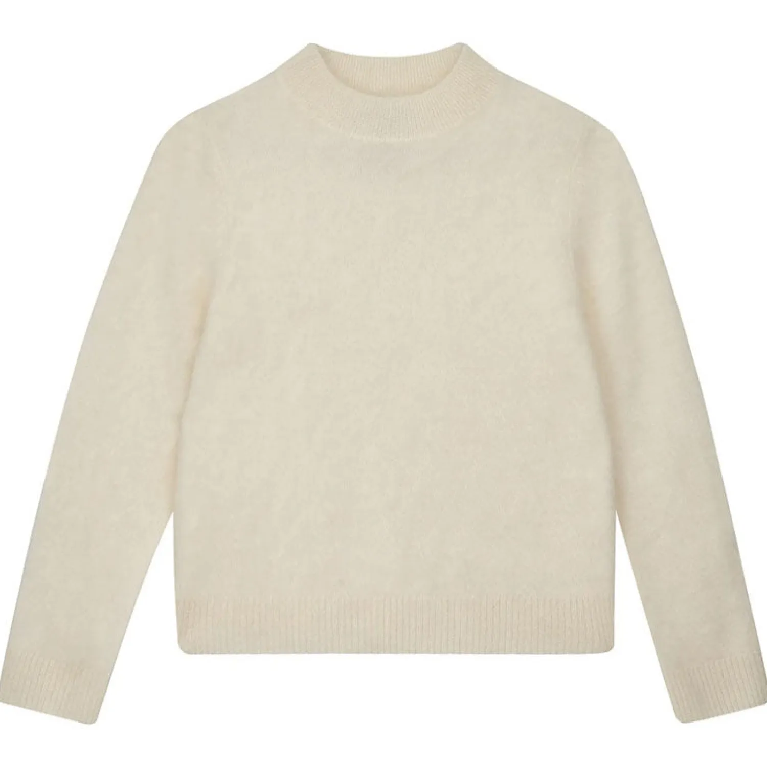 JUMPER1234 Brushed Turtle Neck Knit In Cream