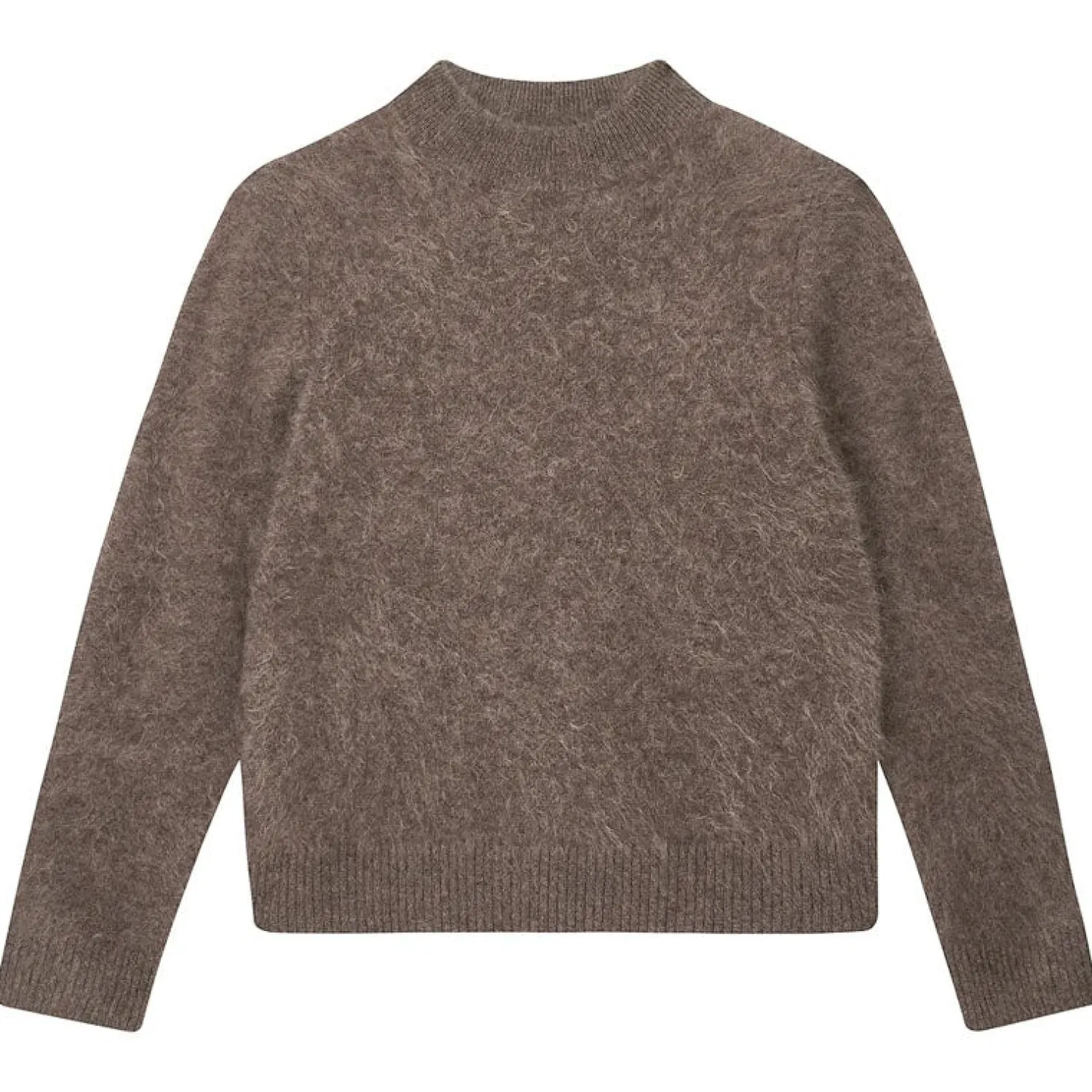 JUMPER1234 Brushed Turtle Neck Knit In Moose