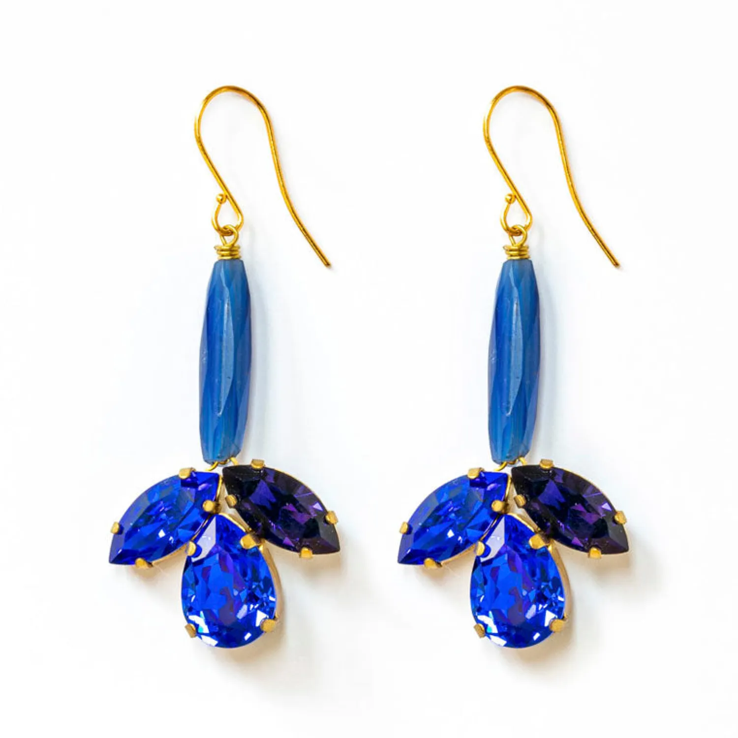 PHILIPPA KUNISCH Bud Earrings In Bright Blue