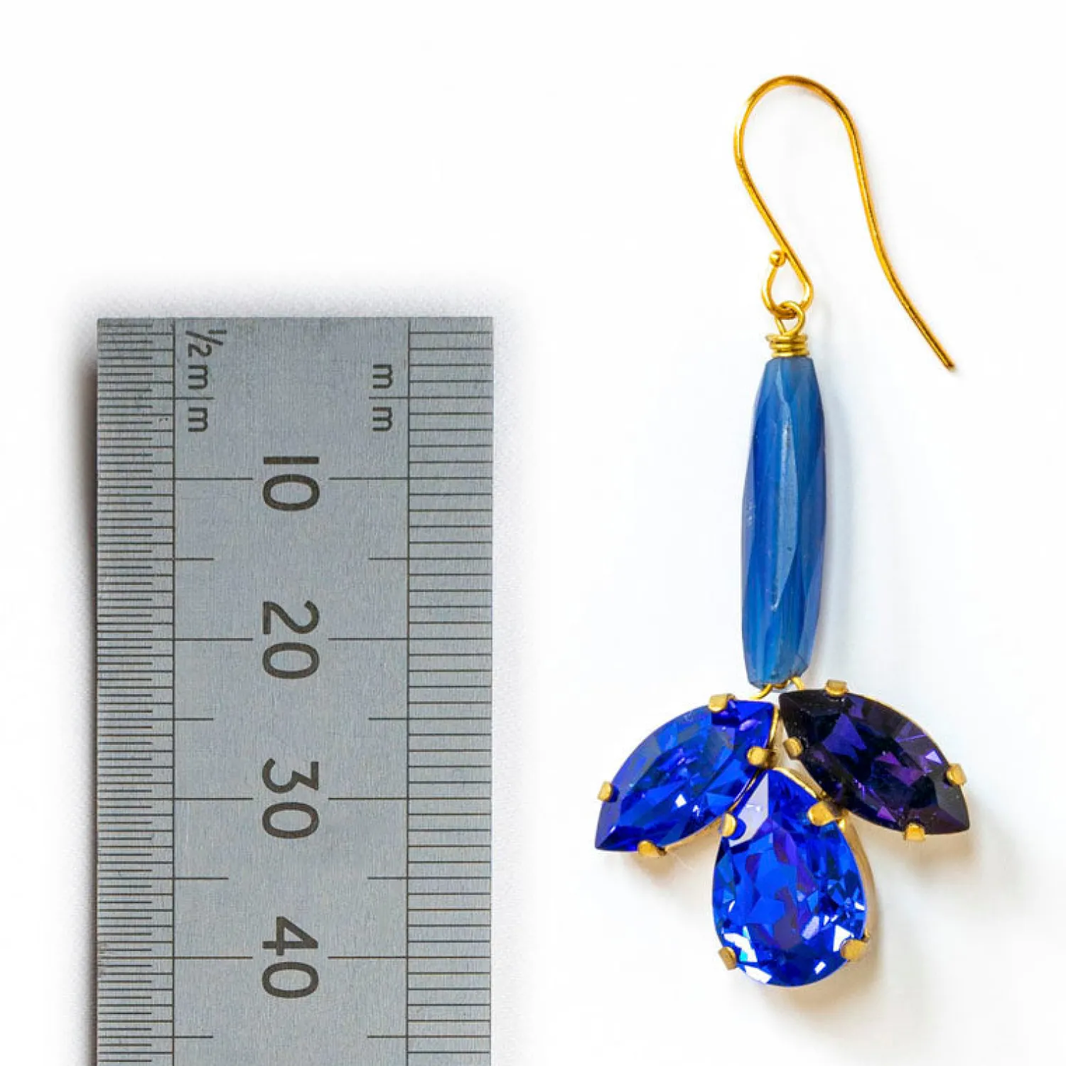 PHILIPPA KUNISCH Bud Earrings In Bright Blue