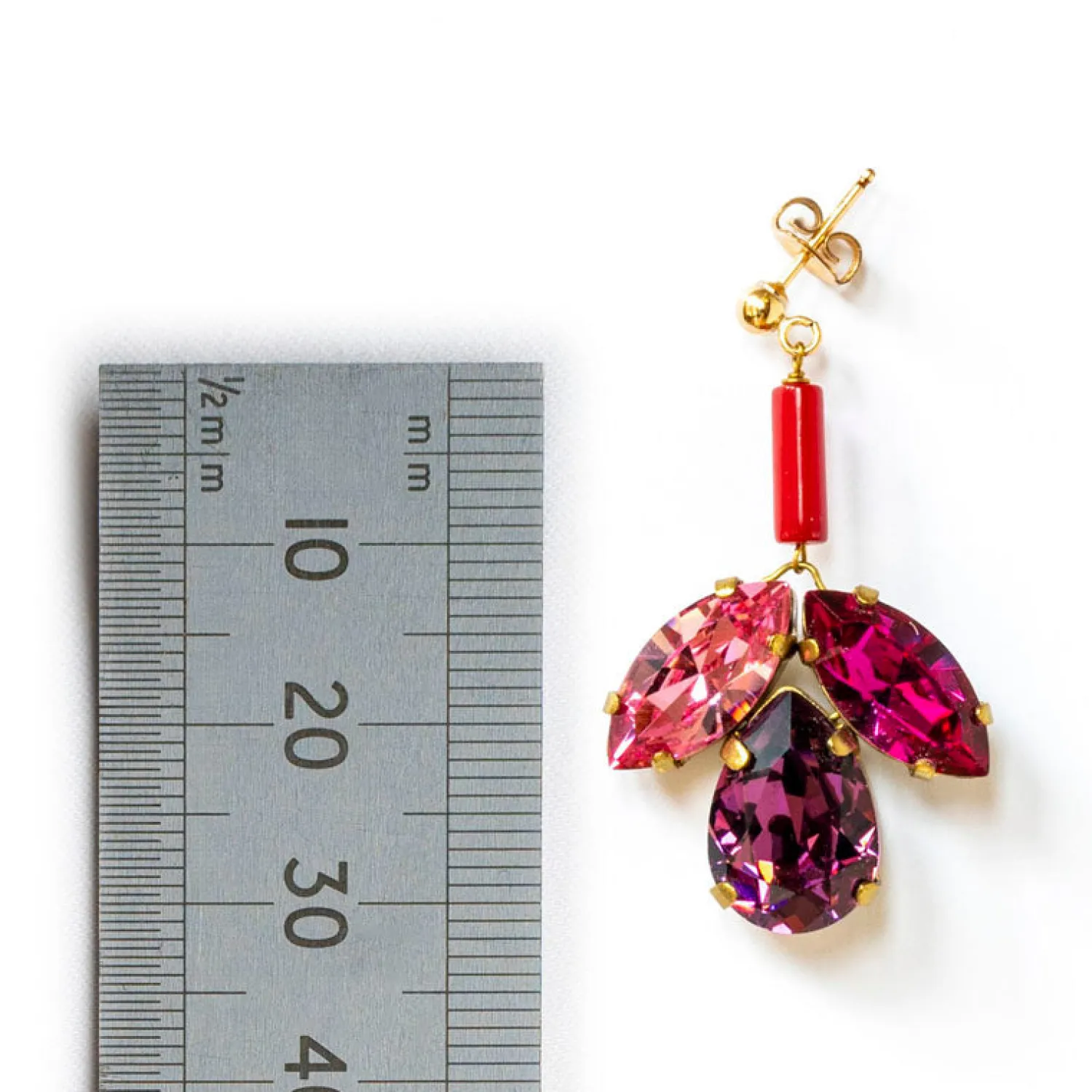 PHILIPPA KUNISCH Bud Earrings In Pink Mix