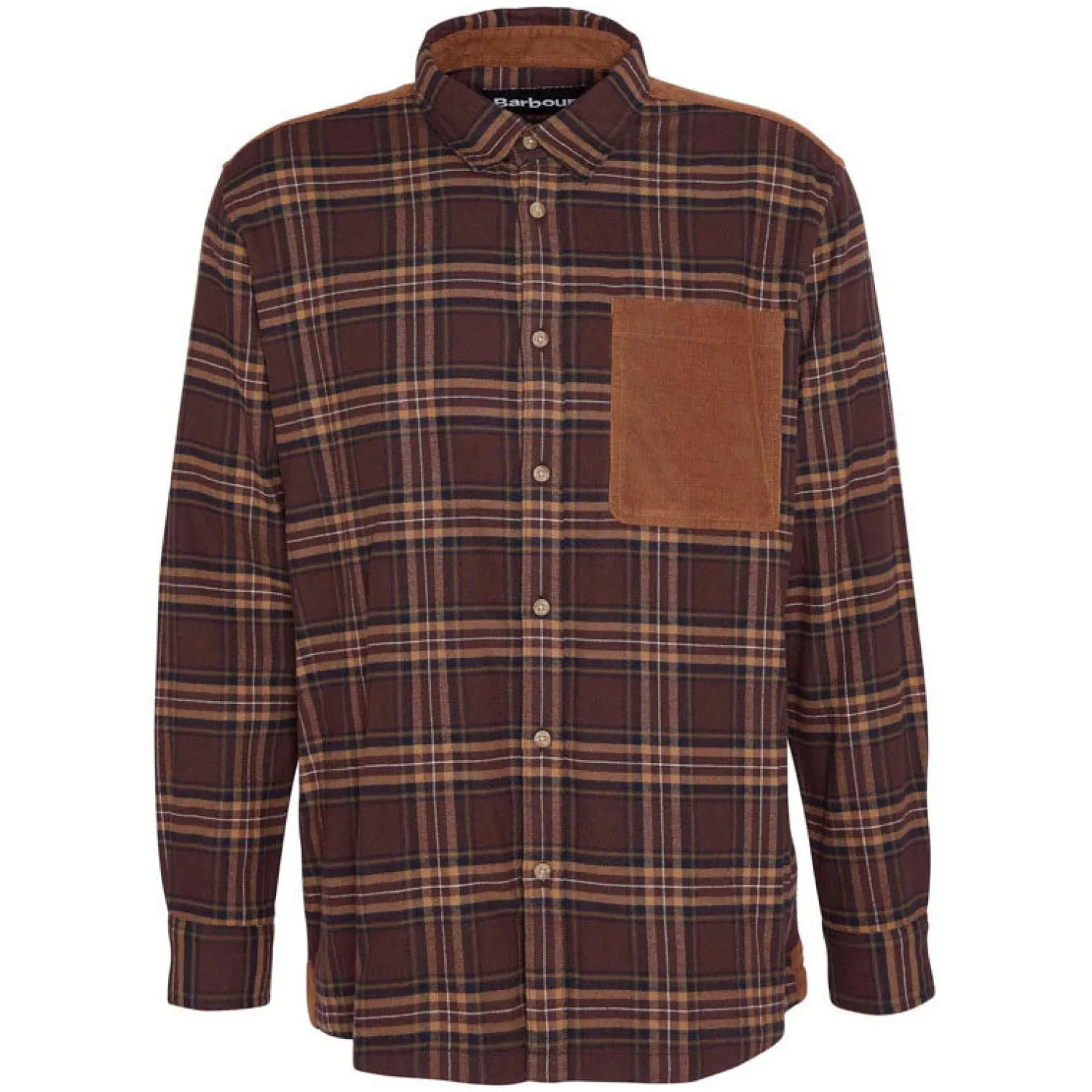 BARBOUR Burlington Cord Shirt In Sandstone