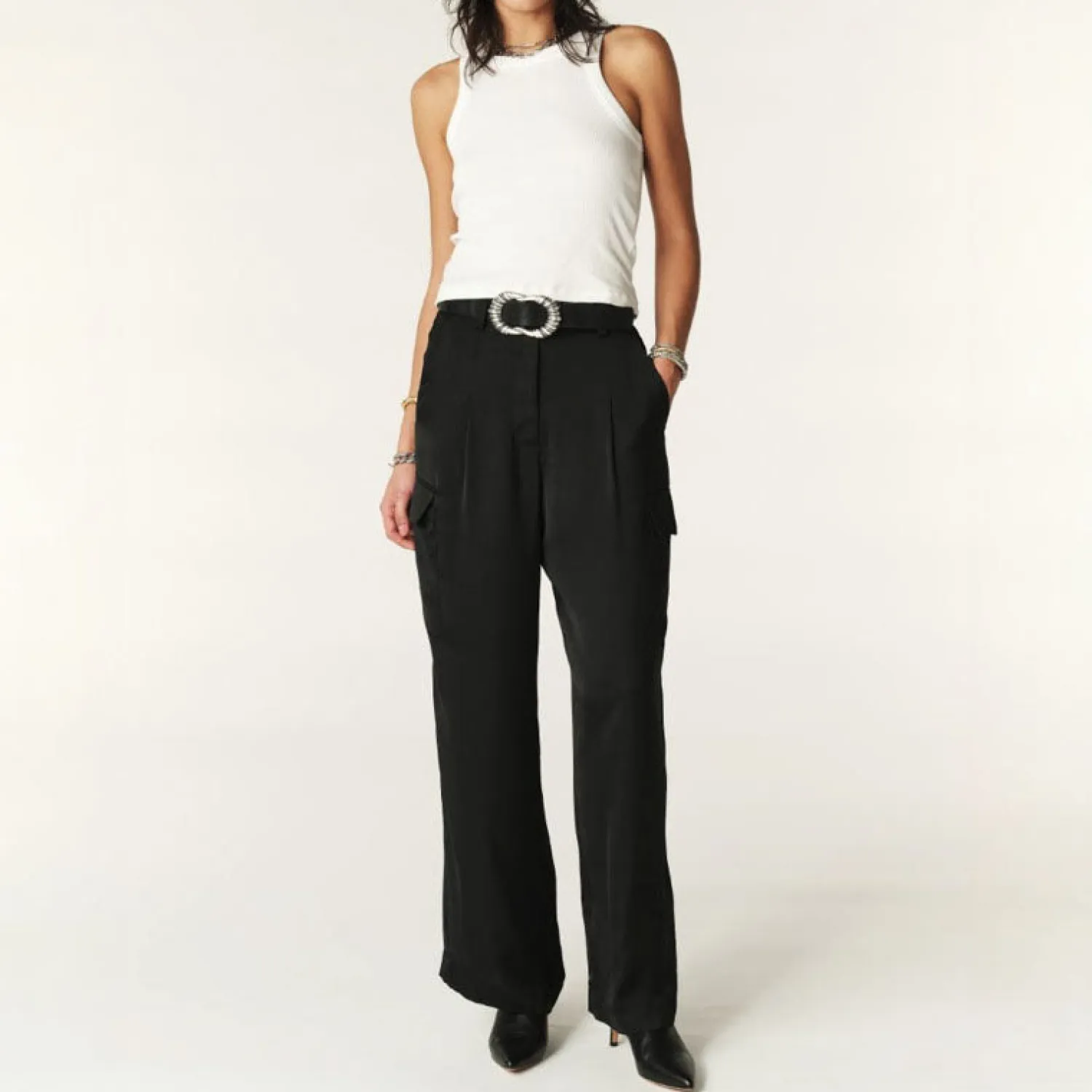 BA&SH Cary Pant In Black