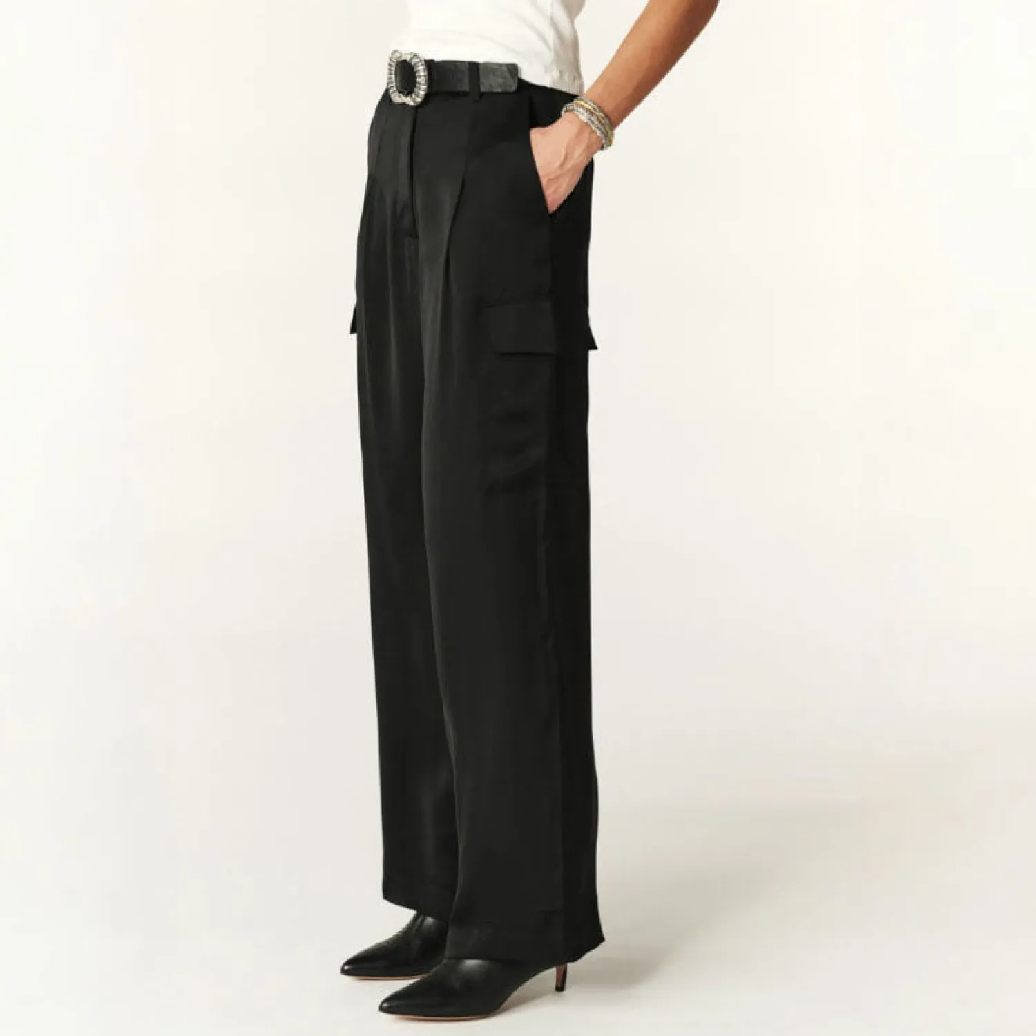 BA&SH Cary Pant In Black