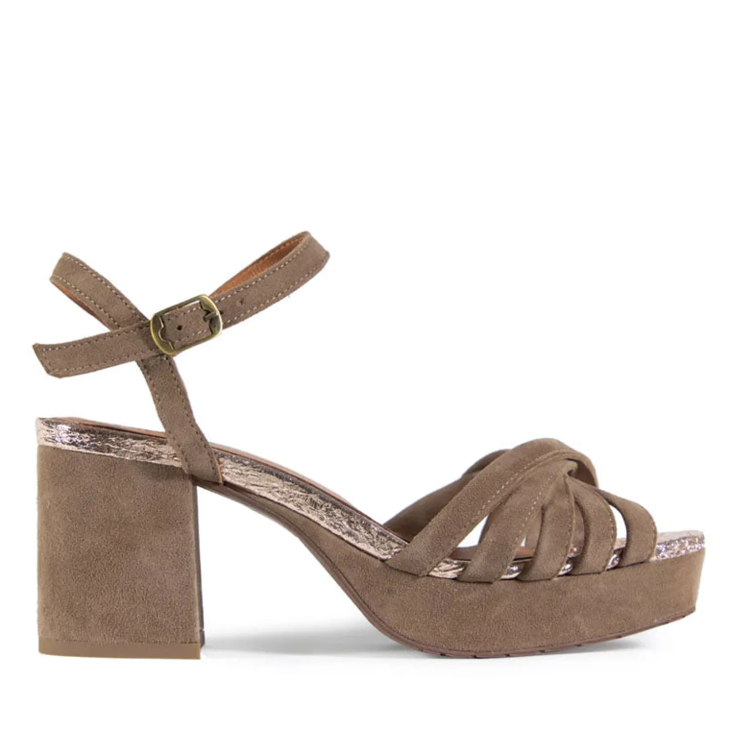 ESSKA Casey Suede Sandals In Taupe