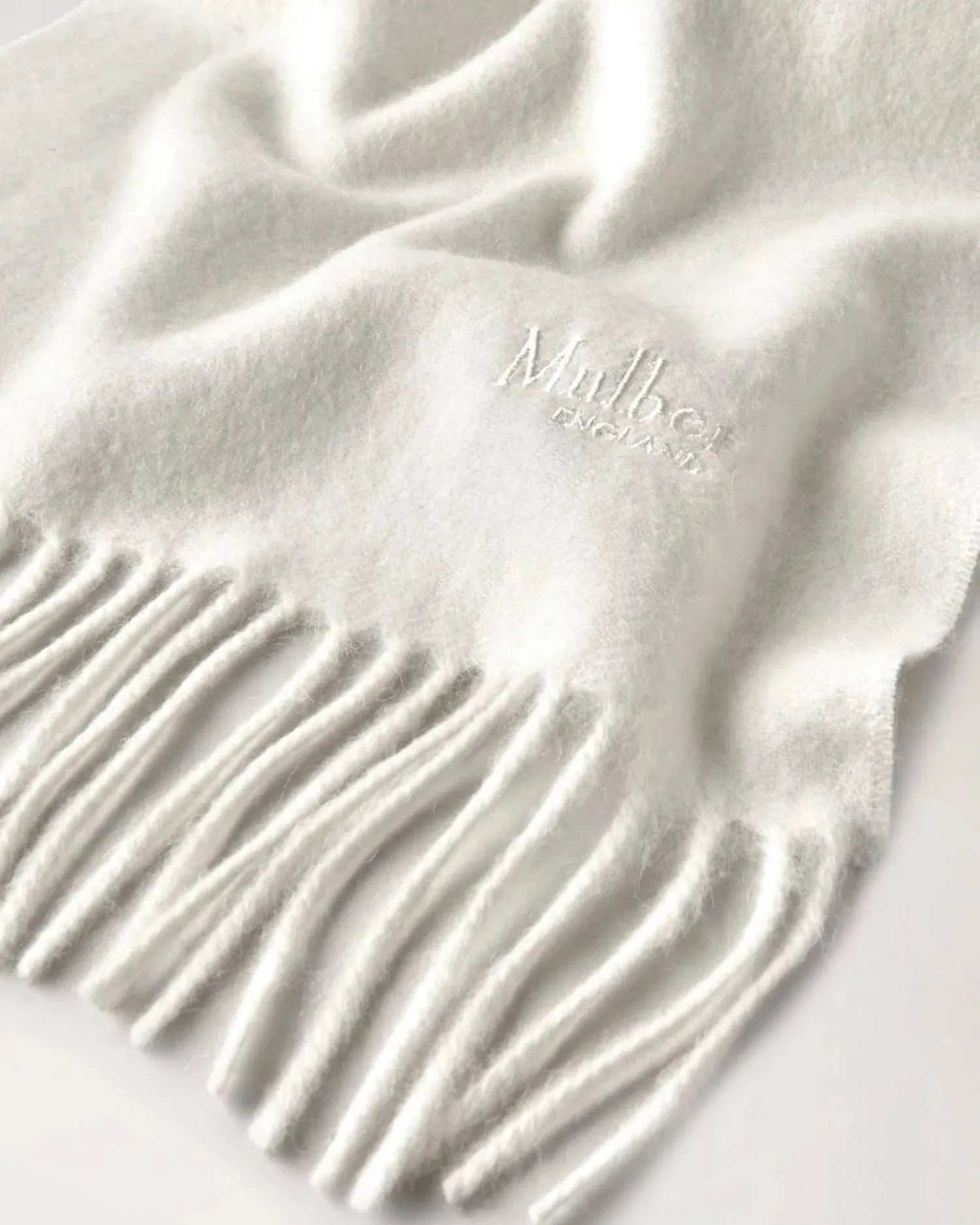 MULBERRY Cashmere Scarf In Cream