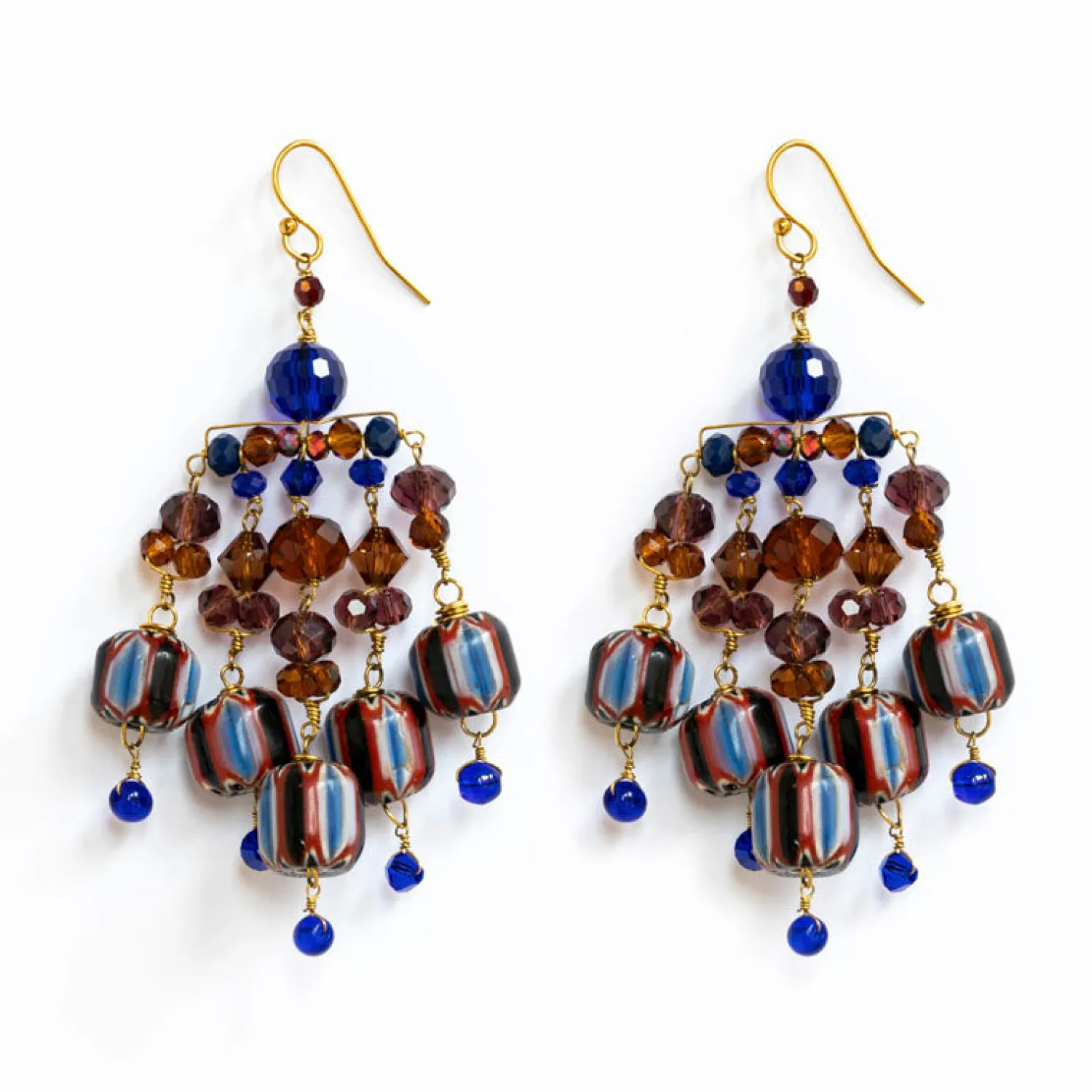 PHILIPPA KUNISCH Chime Earrings In Red/Blue/Multi