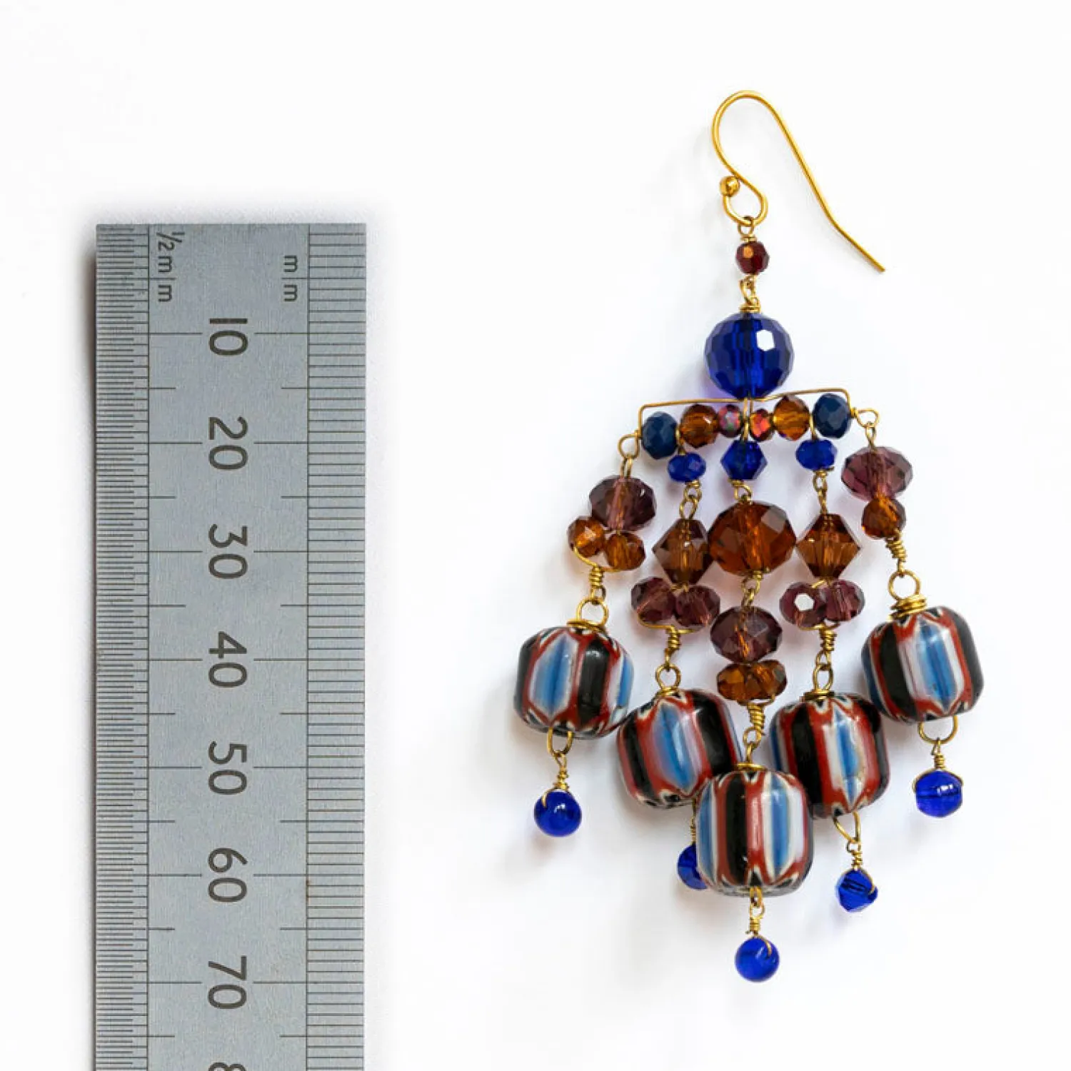 PHILIPPA KUNISCH Chime Earrings In Red/Blue/Multi