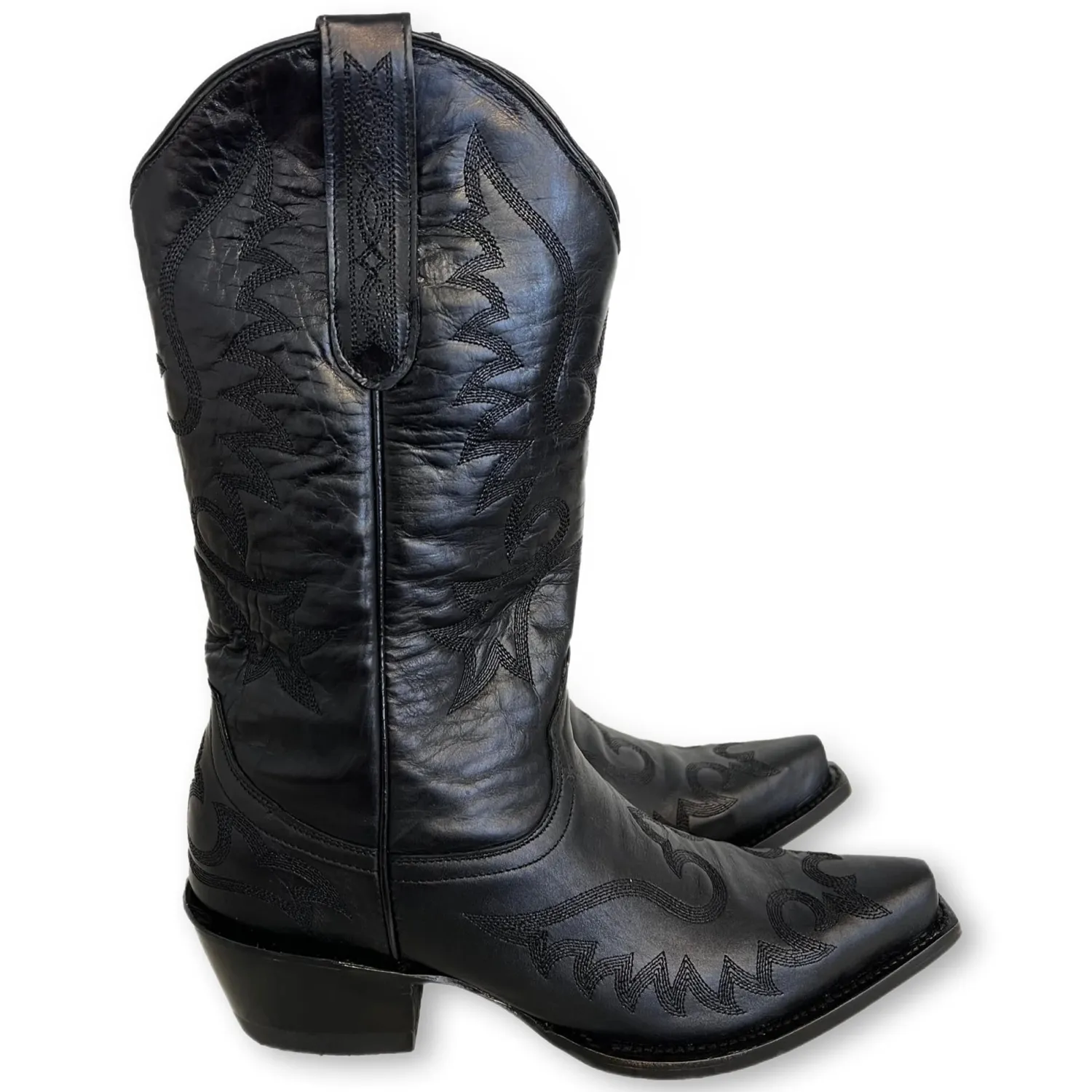 MEXICANA Chiquita Cowboy Boots In Black