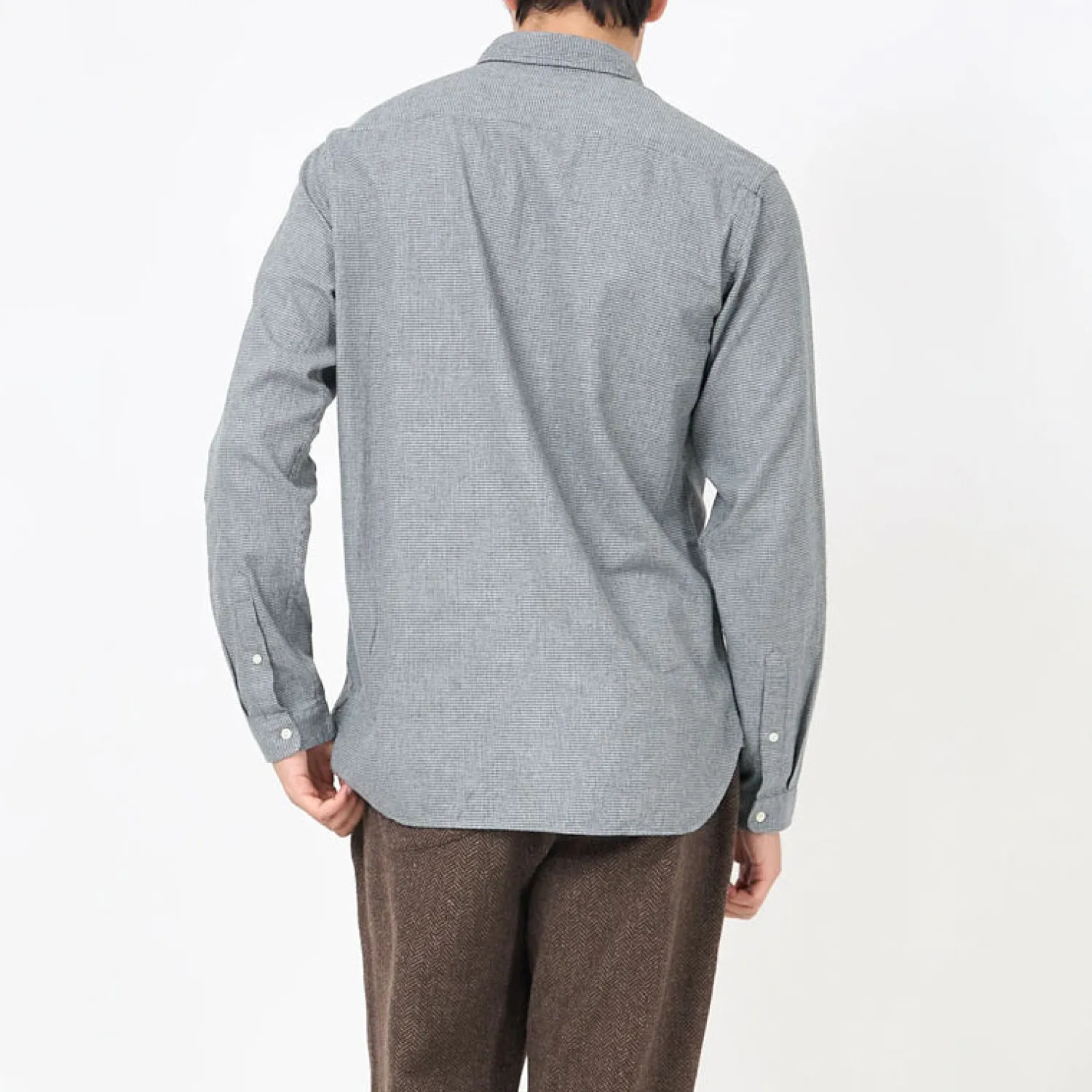 OLIVER SPENCER Clerkenwell Tab Shirt In Oxman Grey