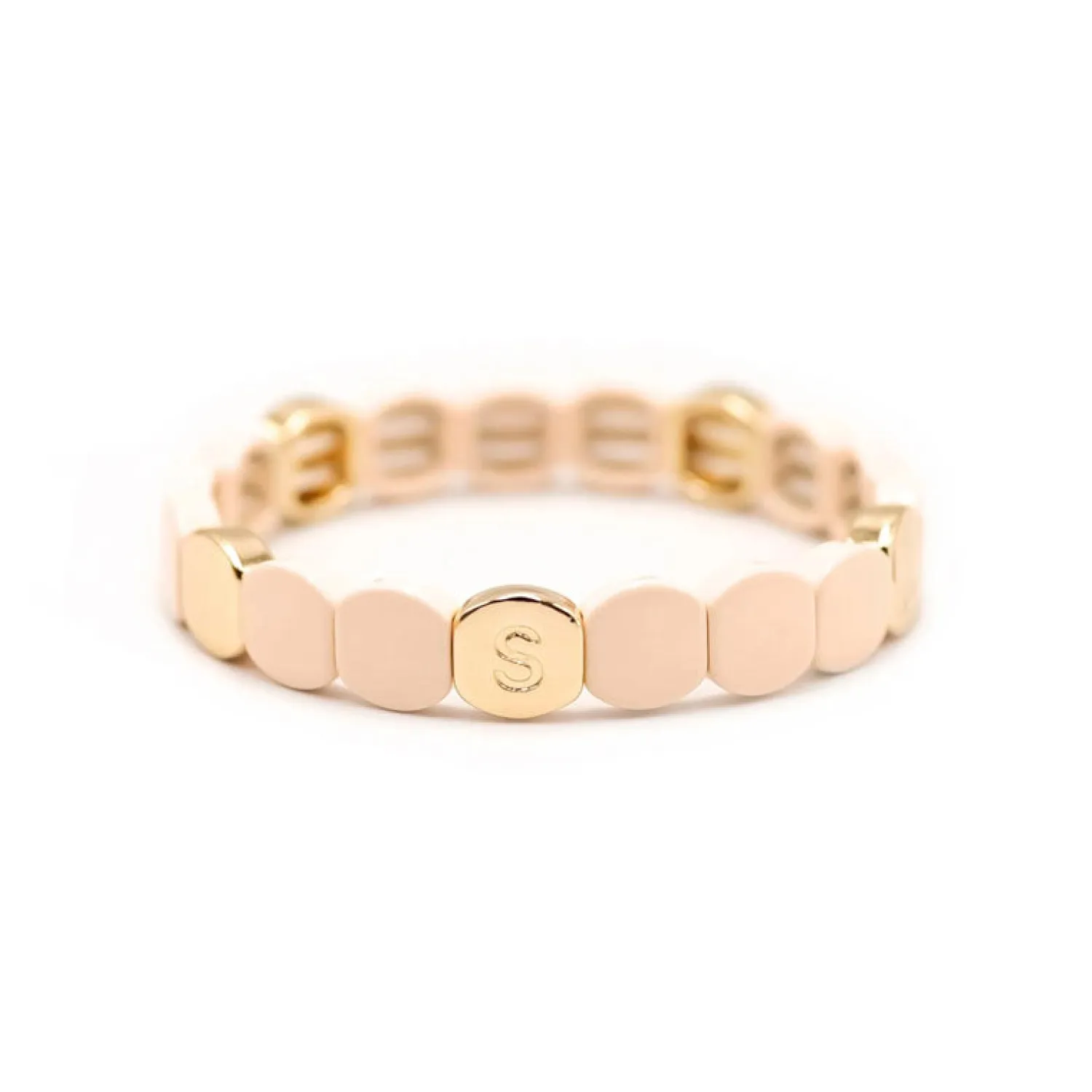 SIMONE A BORDEAUX Colourful Bracelet In Beige