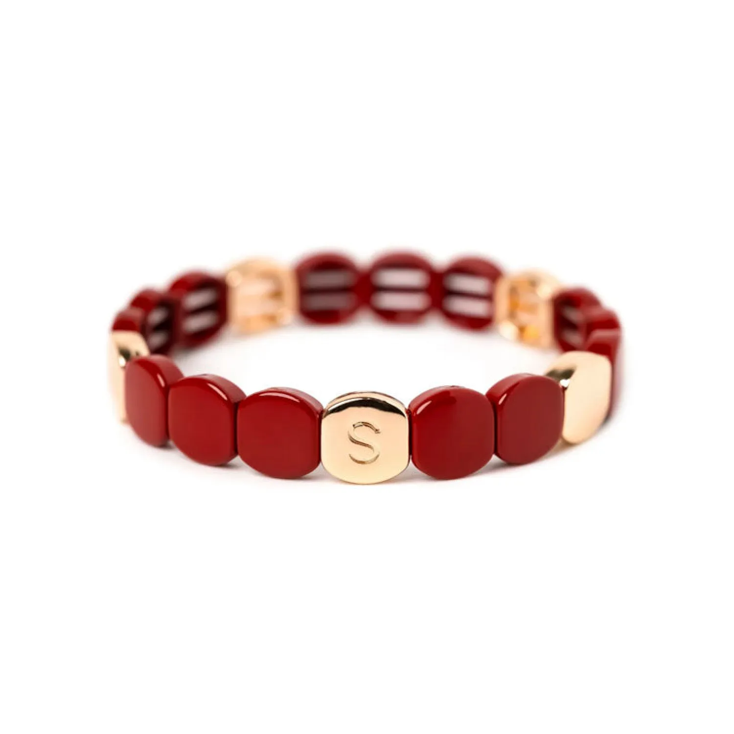 SIMONE A BORDEAUX Colourful Bracelet In Poppy