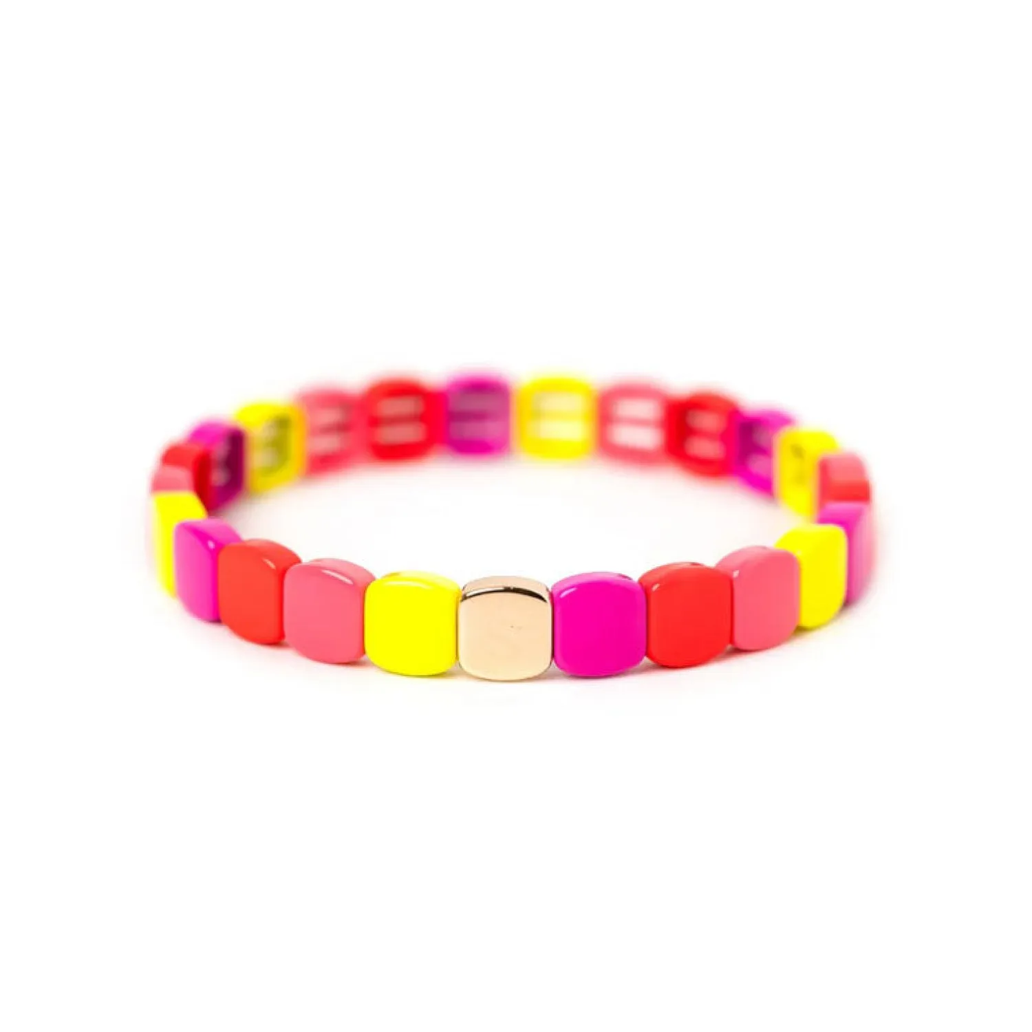 SIMONE A BORDEAUX Colourful Midi Pepsi Bracelet In Multi