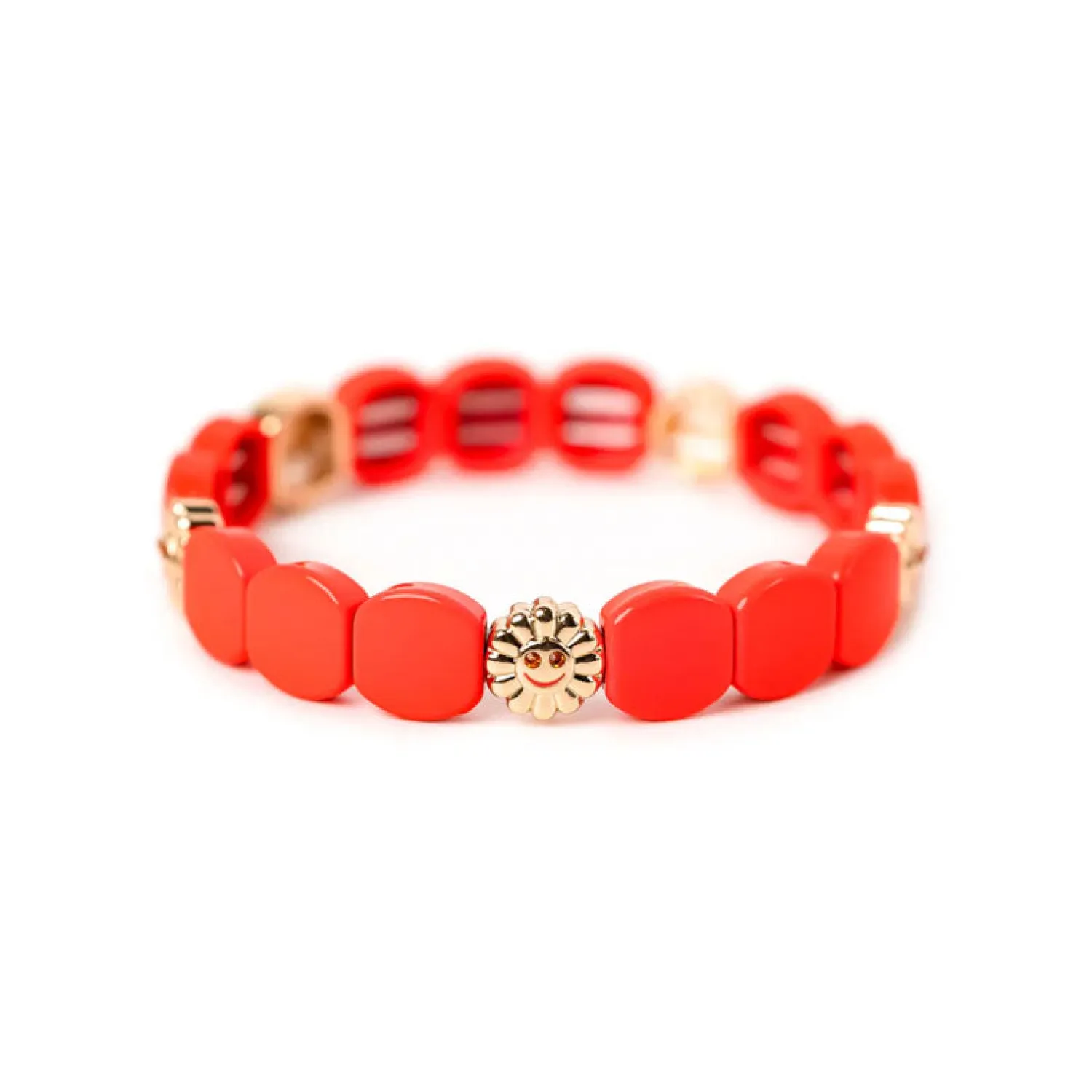 SIMONE A BORDEAUX Coloursmile Pepsi Bracelet In Orange