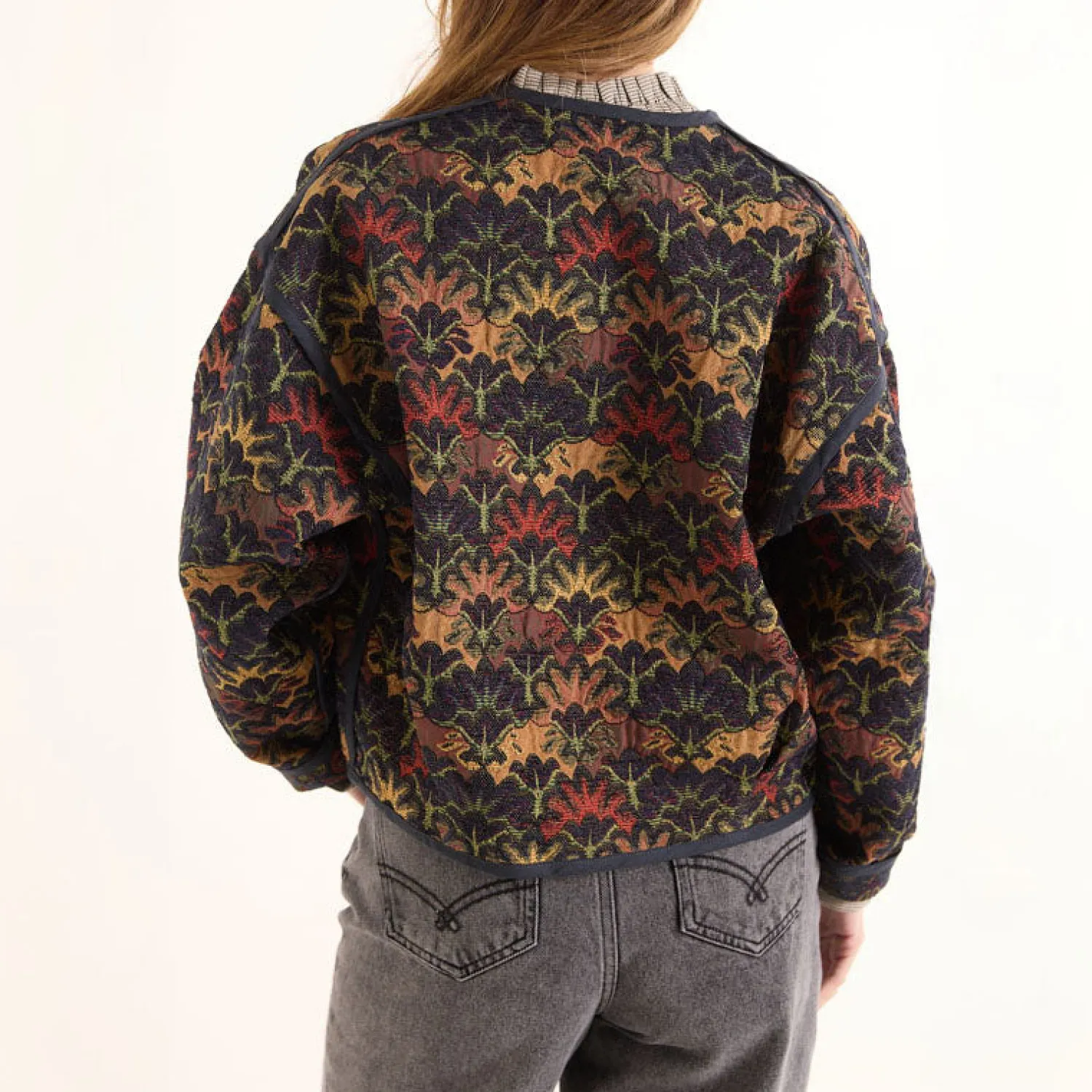 SACRECOEUR Daria Ceylon Jacquard Jacket In Multi