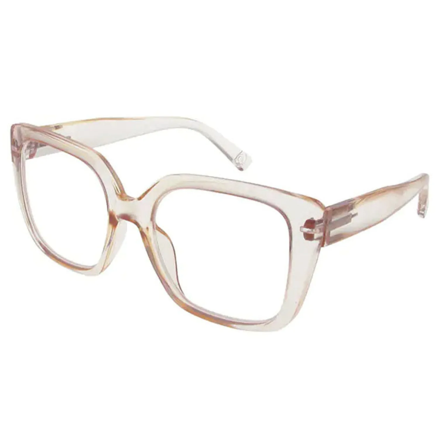 GOODLOOKERS Deirdre Reading Glasses In Transparent Pink