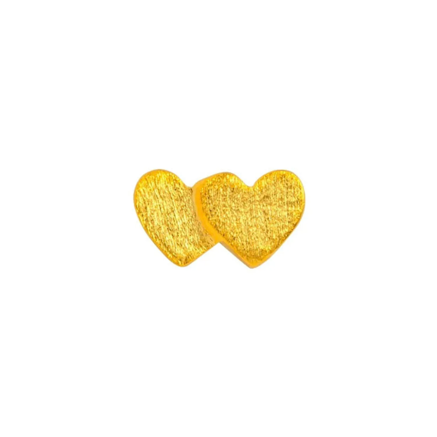 LULU COPENHAGEN Domino Hearts Earrings In Gold