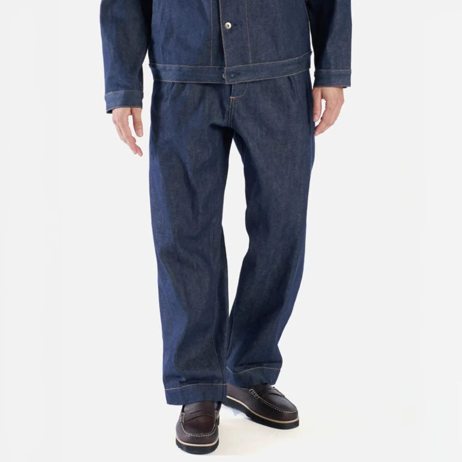 UNIVERSAL WORKS Duke Jeans In Indigo