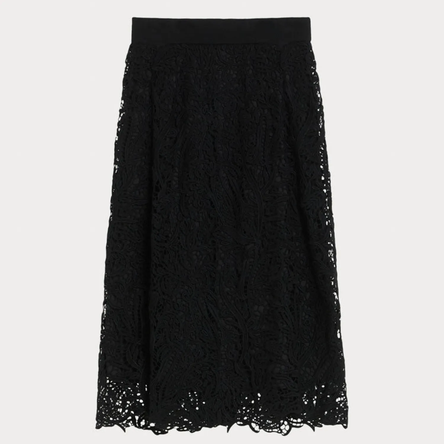 MARINA RINALDI Etruria Knitted Skirt In Black