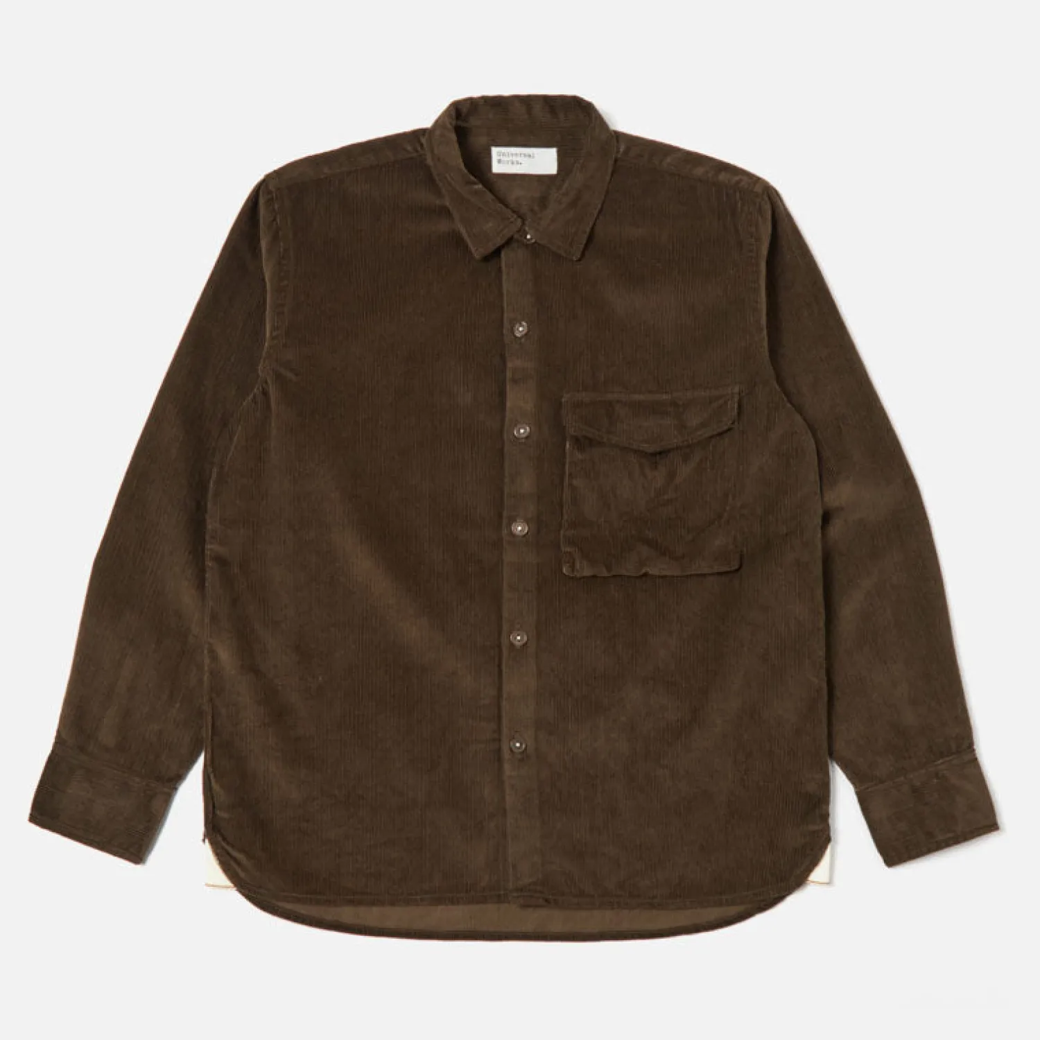 UNIVERSAL WORKS Field Cord Shirt In Brown