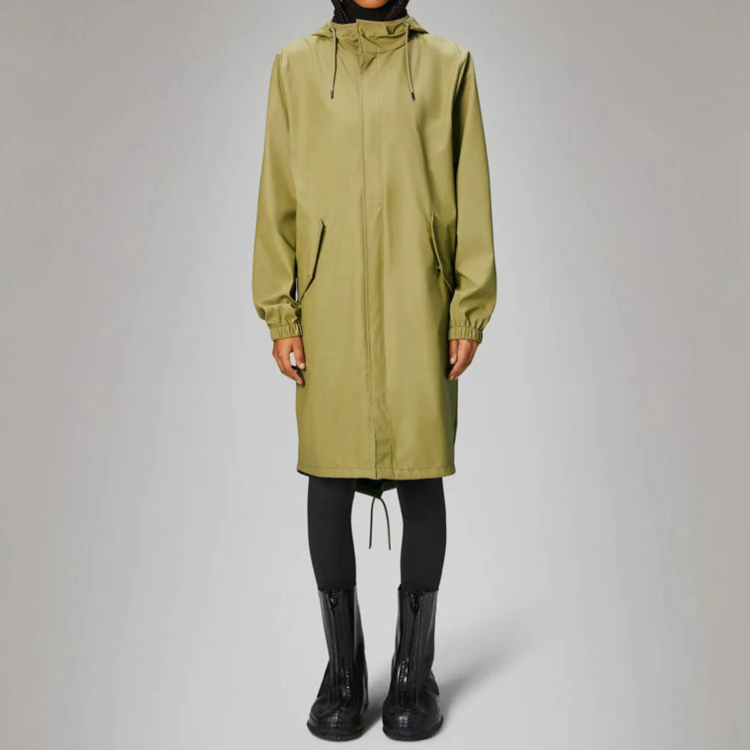 RAINS Fishtail Parka W3 In Khaki