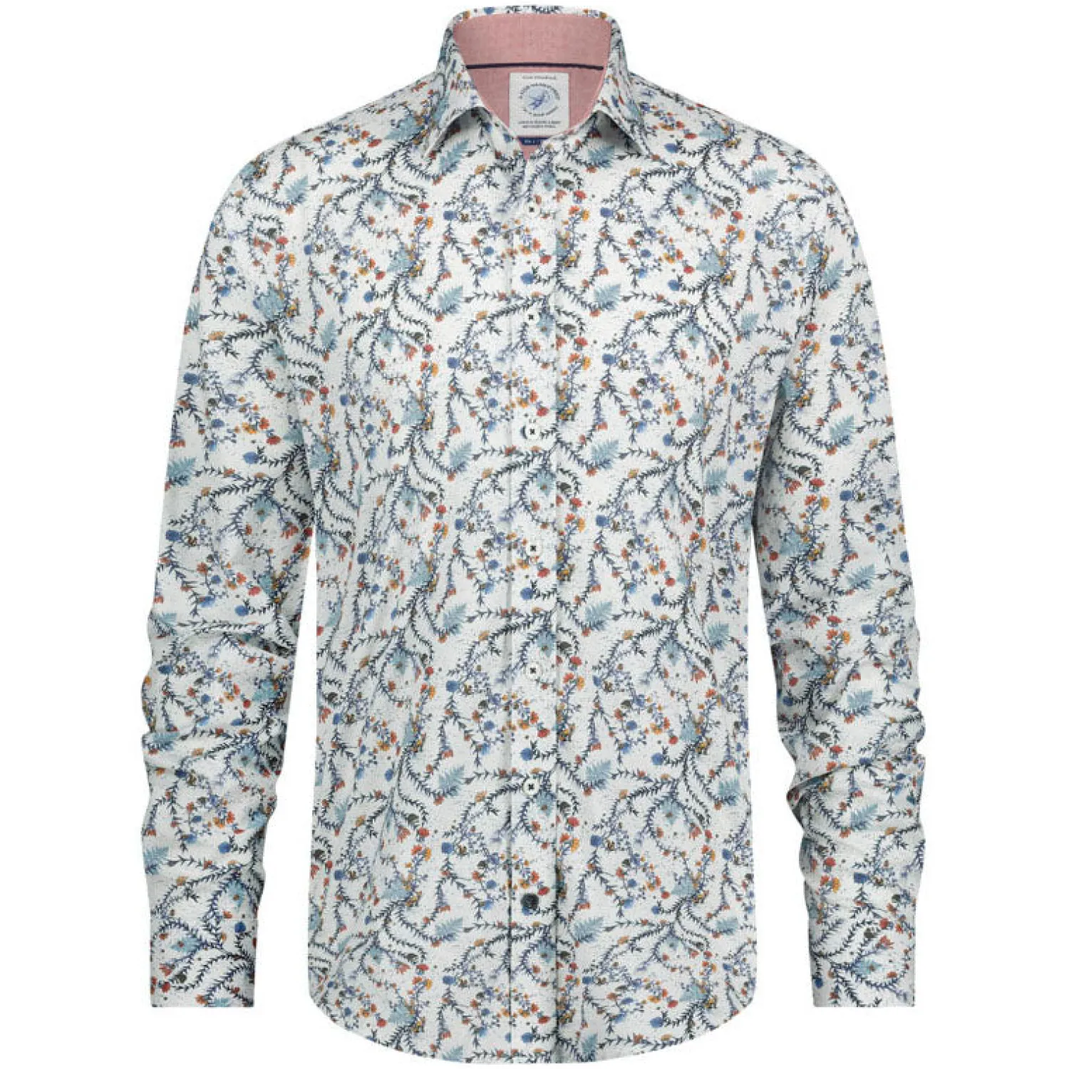 A FISH NAMED FRED Forest Animals Shirt In Multicolour Blue