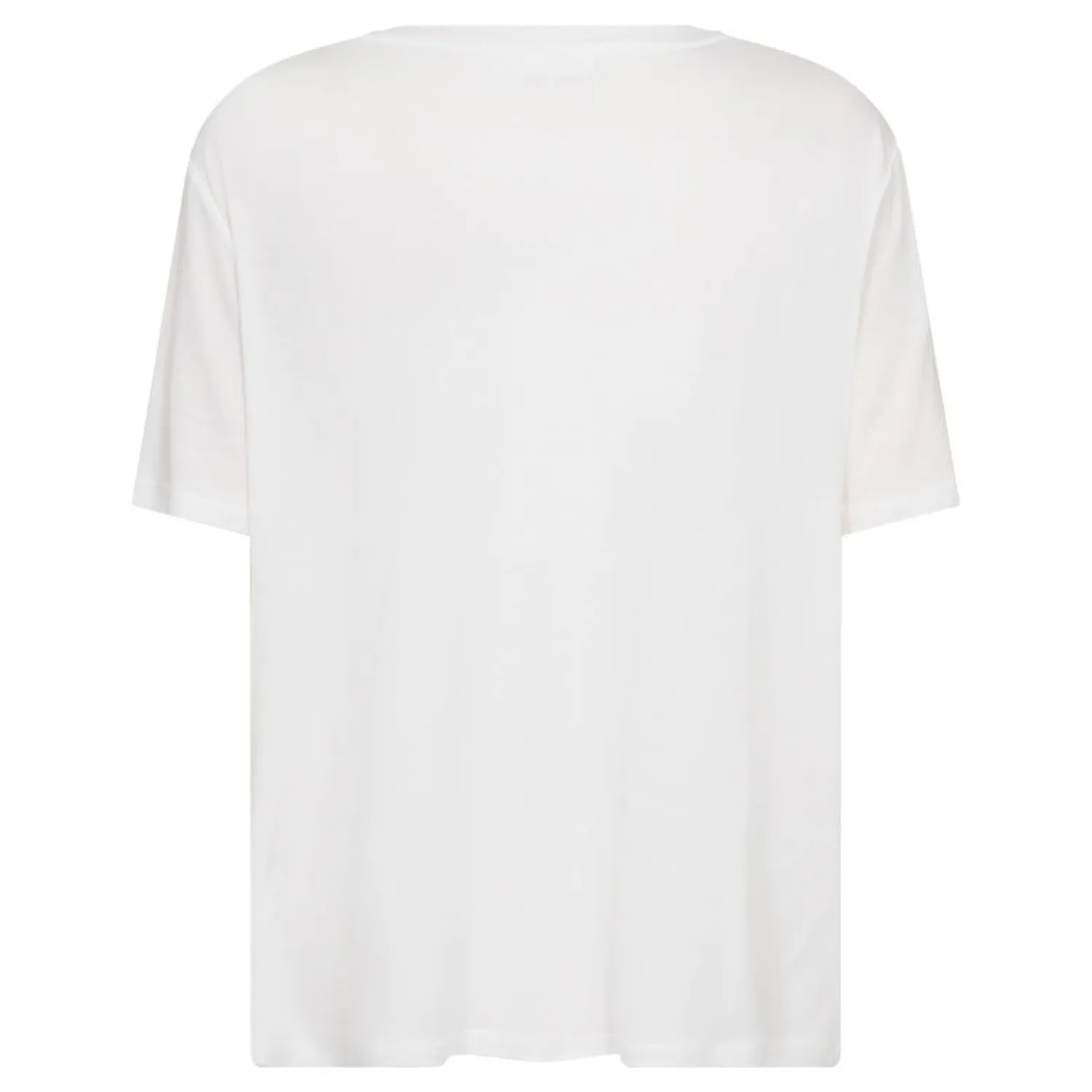 LEVETE ROOM Fred 1 Round Neck T Shirt In White