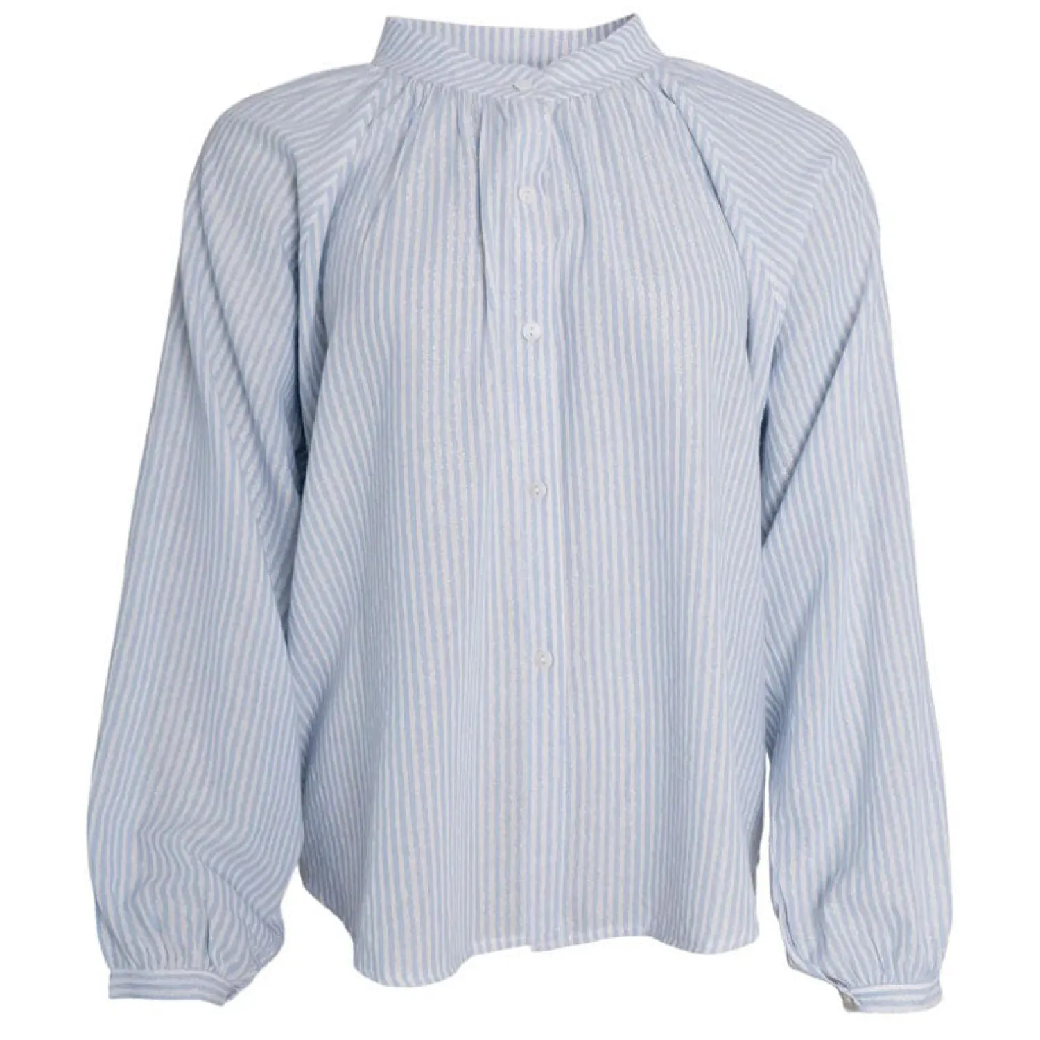 BLACK COLOUR Gaby Raglan Shirt In Light Blue