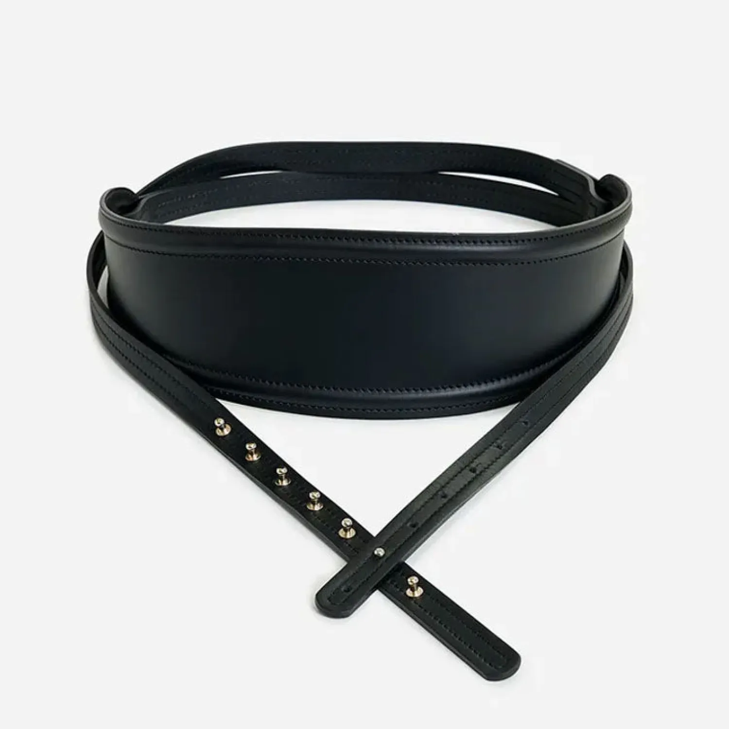 ESSENTIEL ANTWERP Galactica Wide Belt In Black