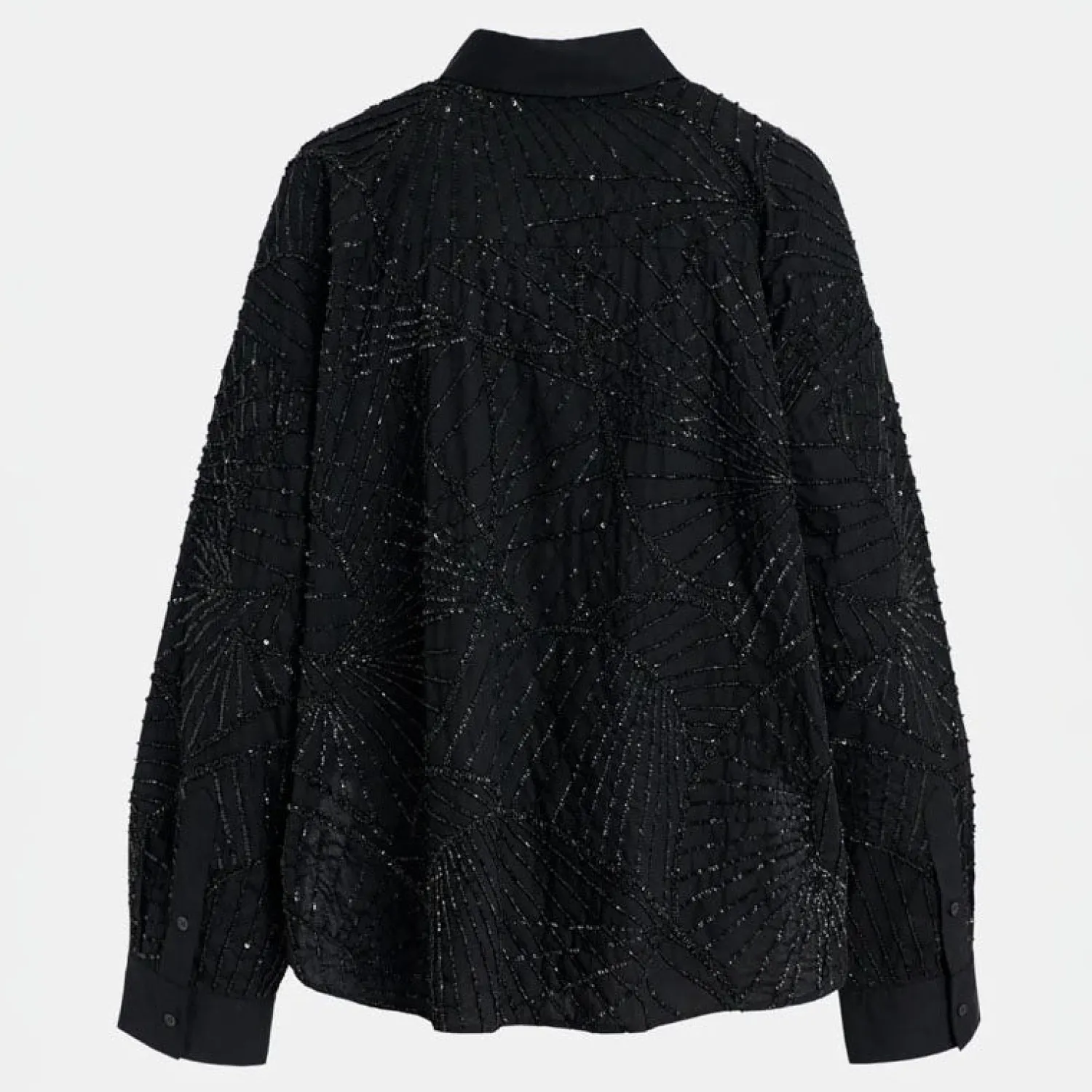 ESSENTIEL ANTWERP Gibra Full Sequin Shirt In Black