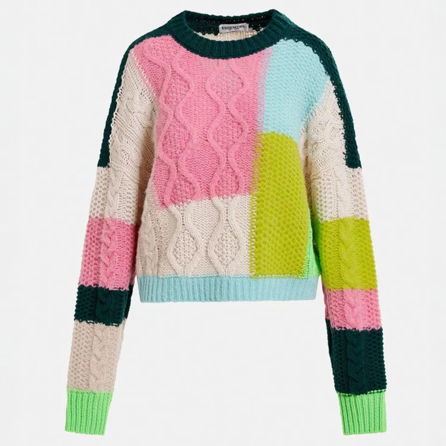 ESSENTIEL ANTWERP Girlcrush Patchwork Jumper In Multi