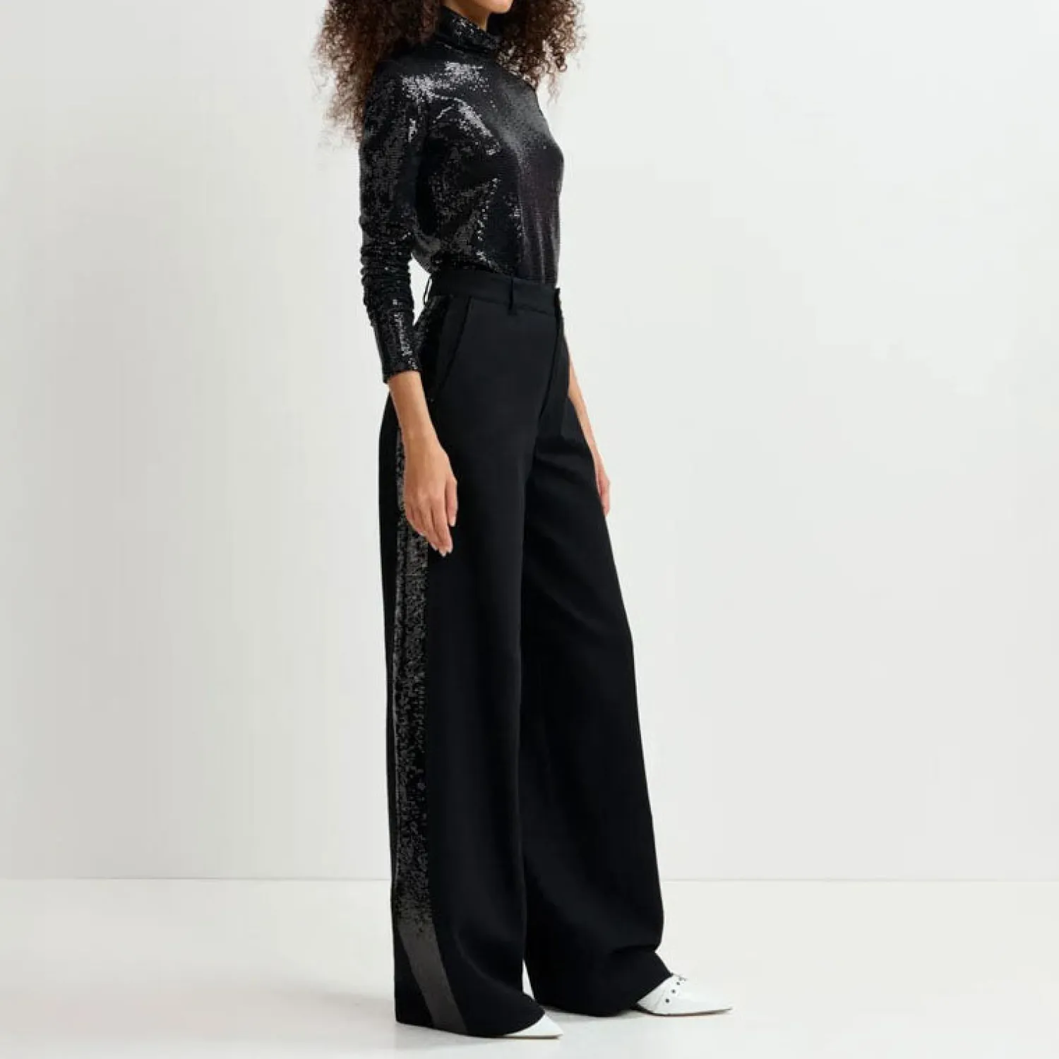 ESSENTIEL ANTWERP Gorror Embellished Pants In Black