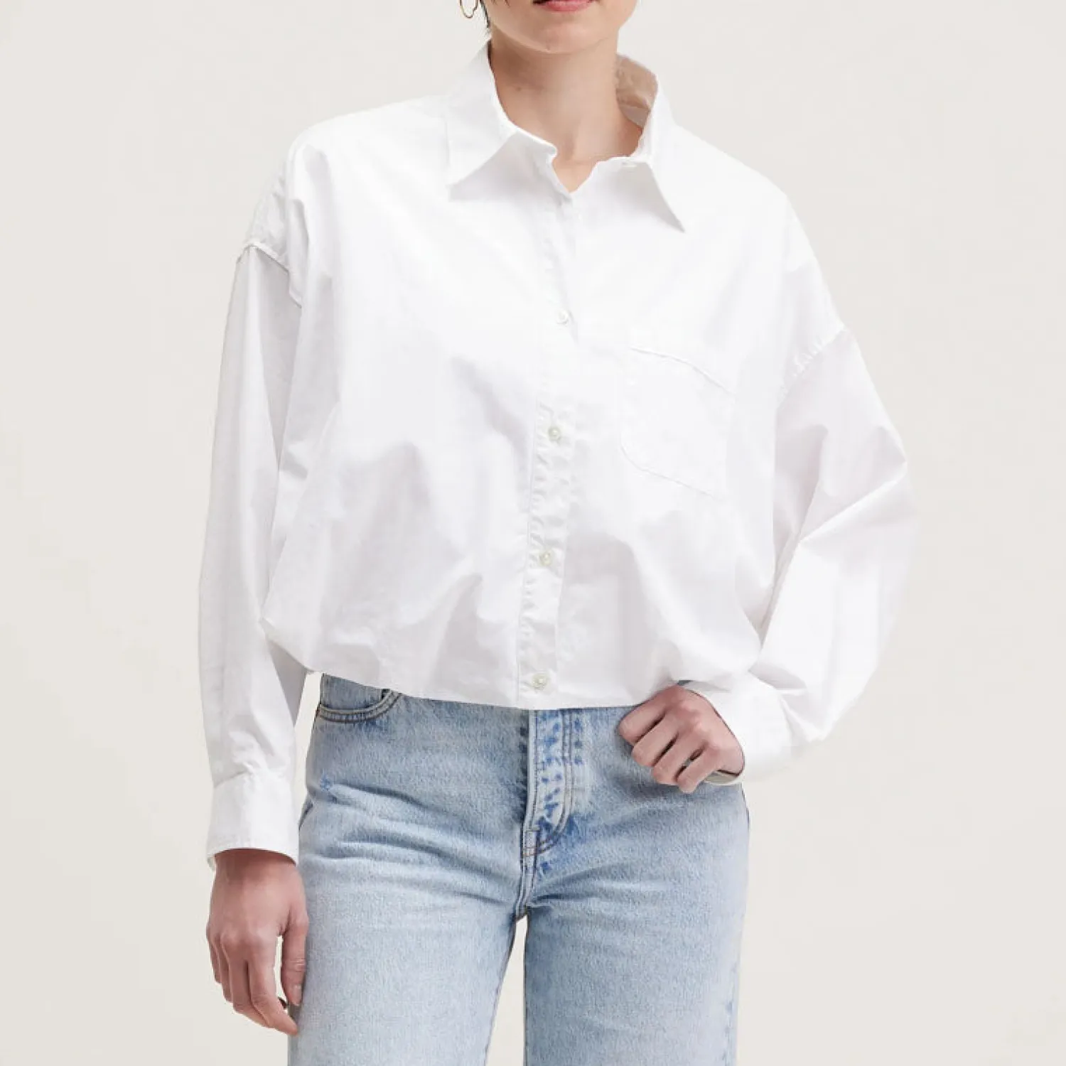 BELLEROSE Graham Oversized Shirt In White