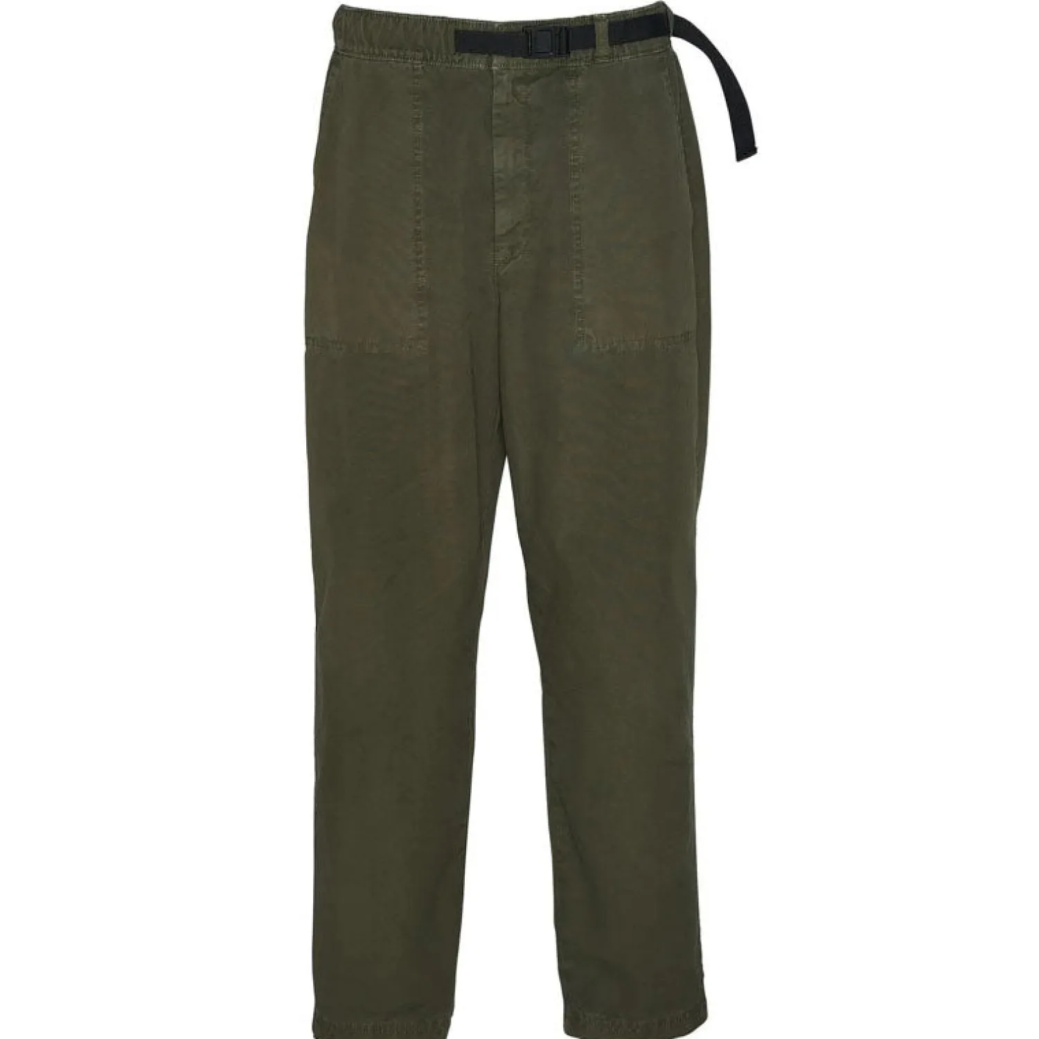 BARBOUR Grindle Relaxed Canvas Trousers In Mid Olive